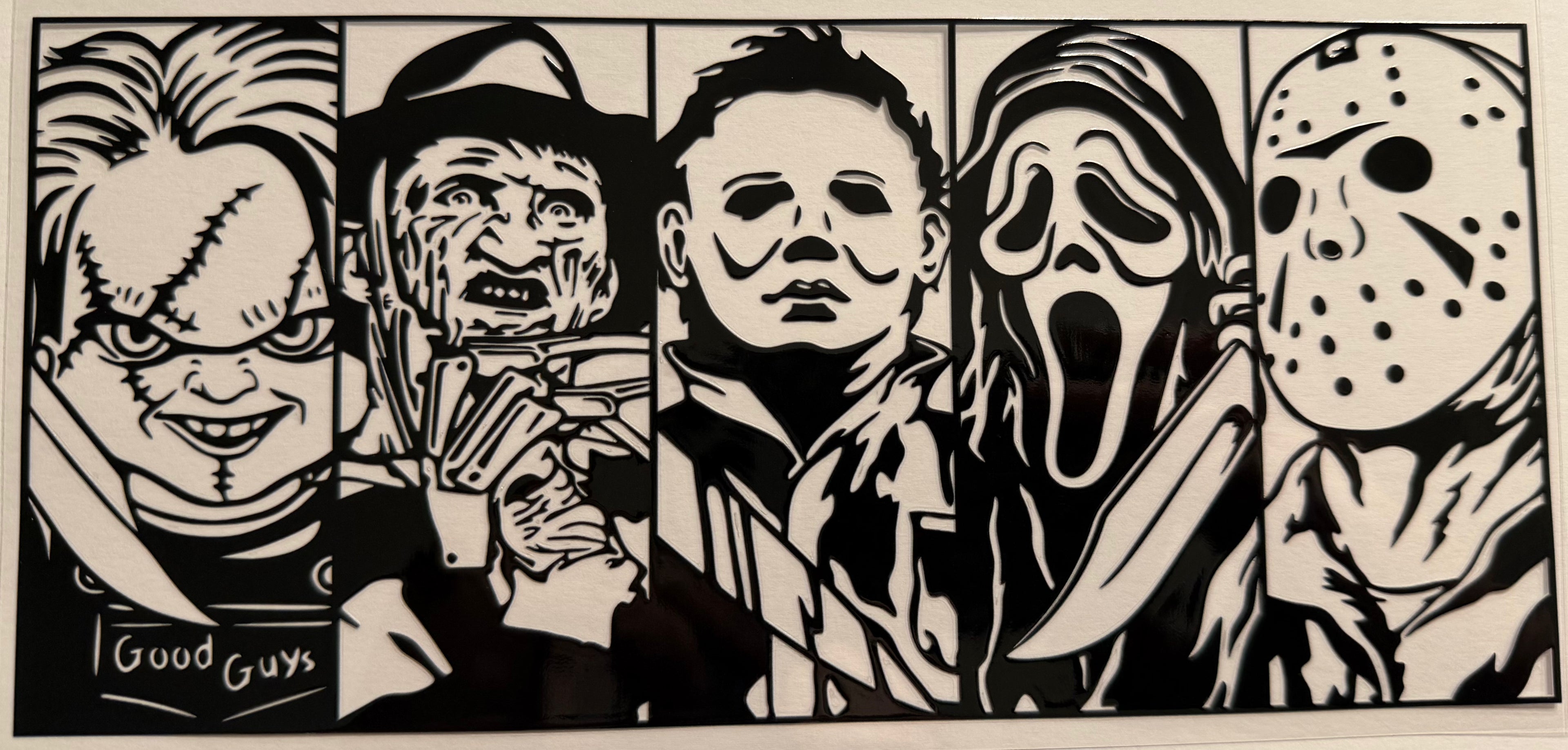 Horror Family 16oz Uv DTF Wrap #2