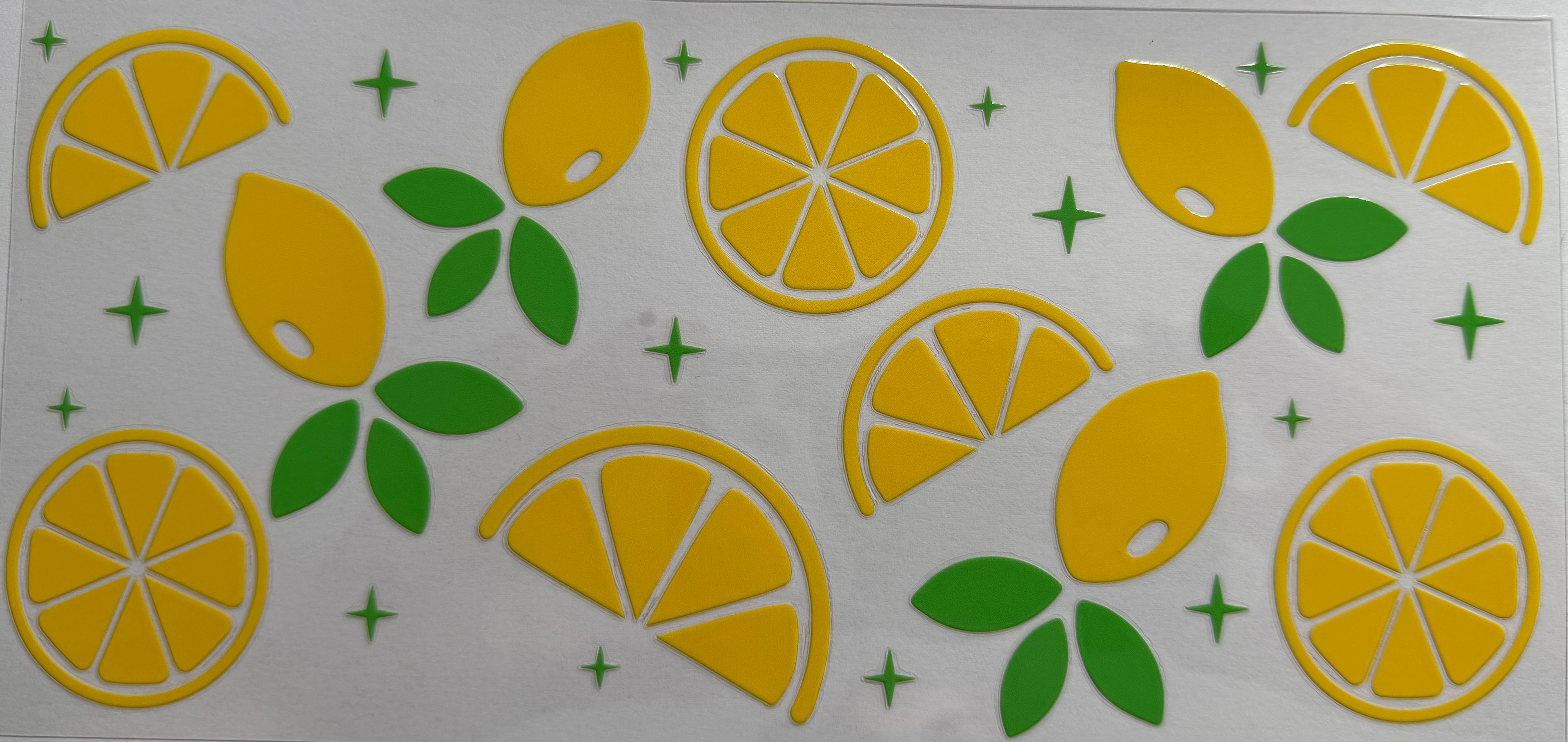 Lemons 16oz Uv DTF Wrap