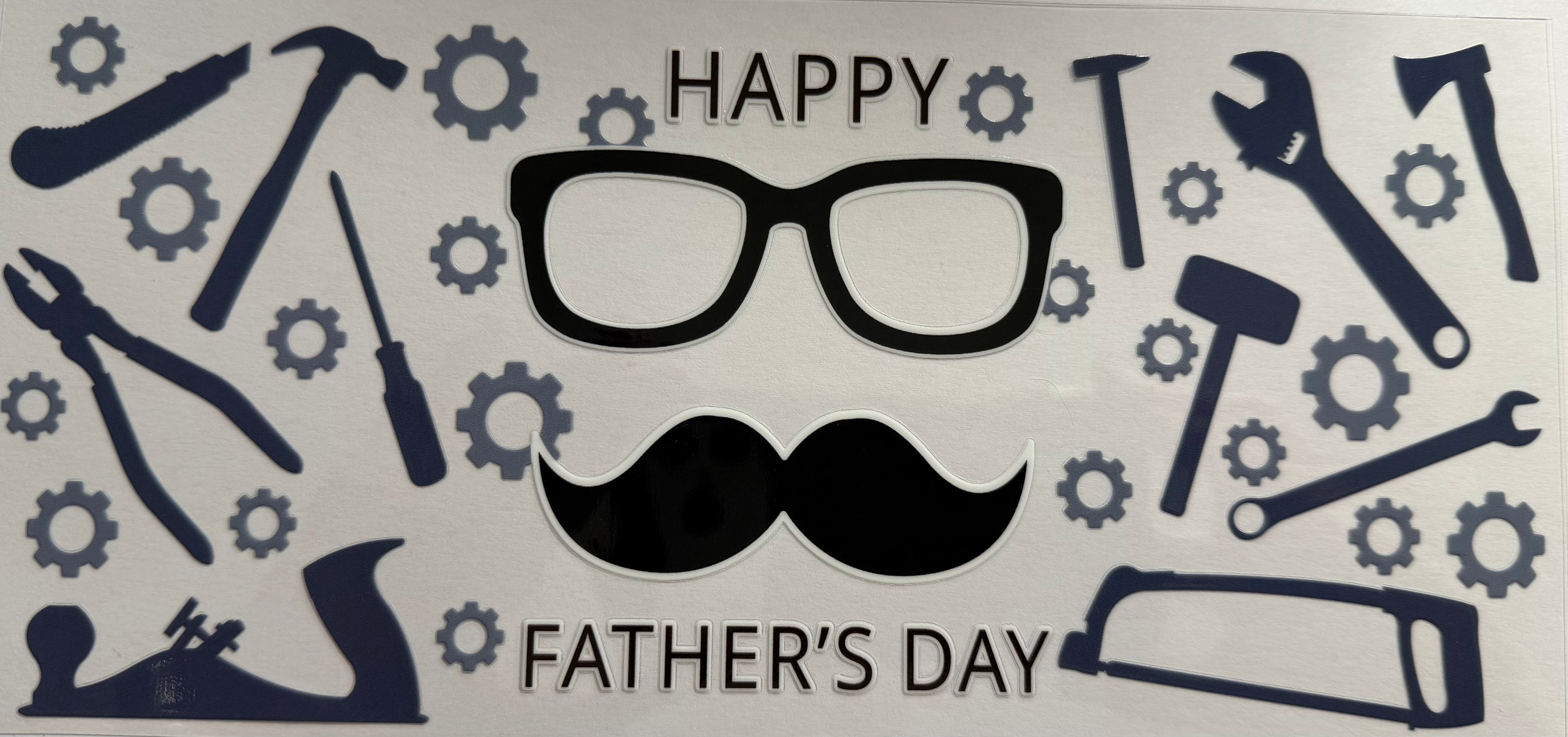 Happy Fathers day 16oz Uv DTF Wrap