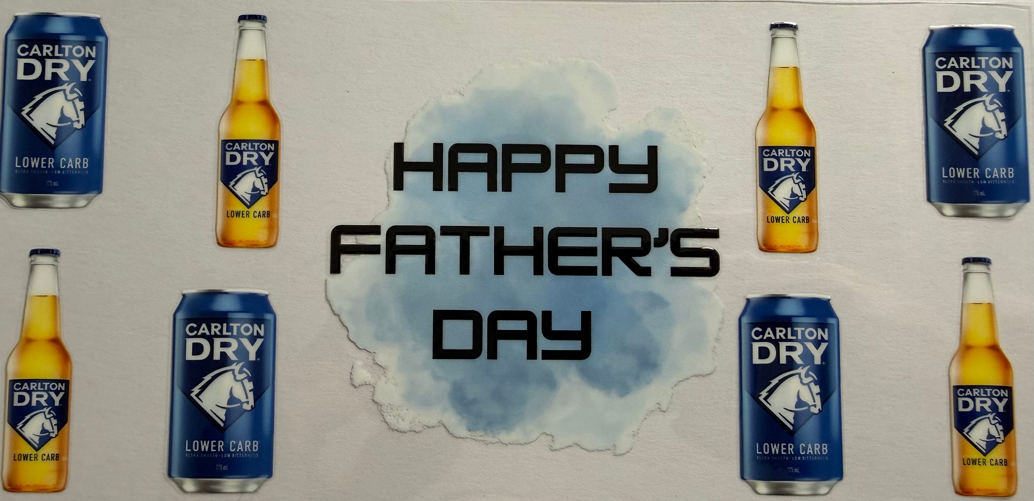 Happy Fathers Day 16oz Uv DTF Wrap