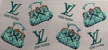 Teal Lv bags 16oz Uv FDTF Wrap
