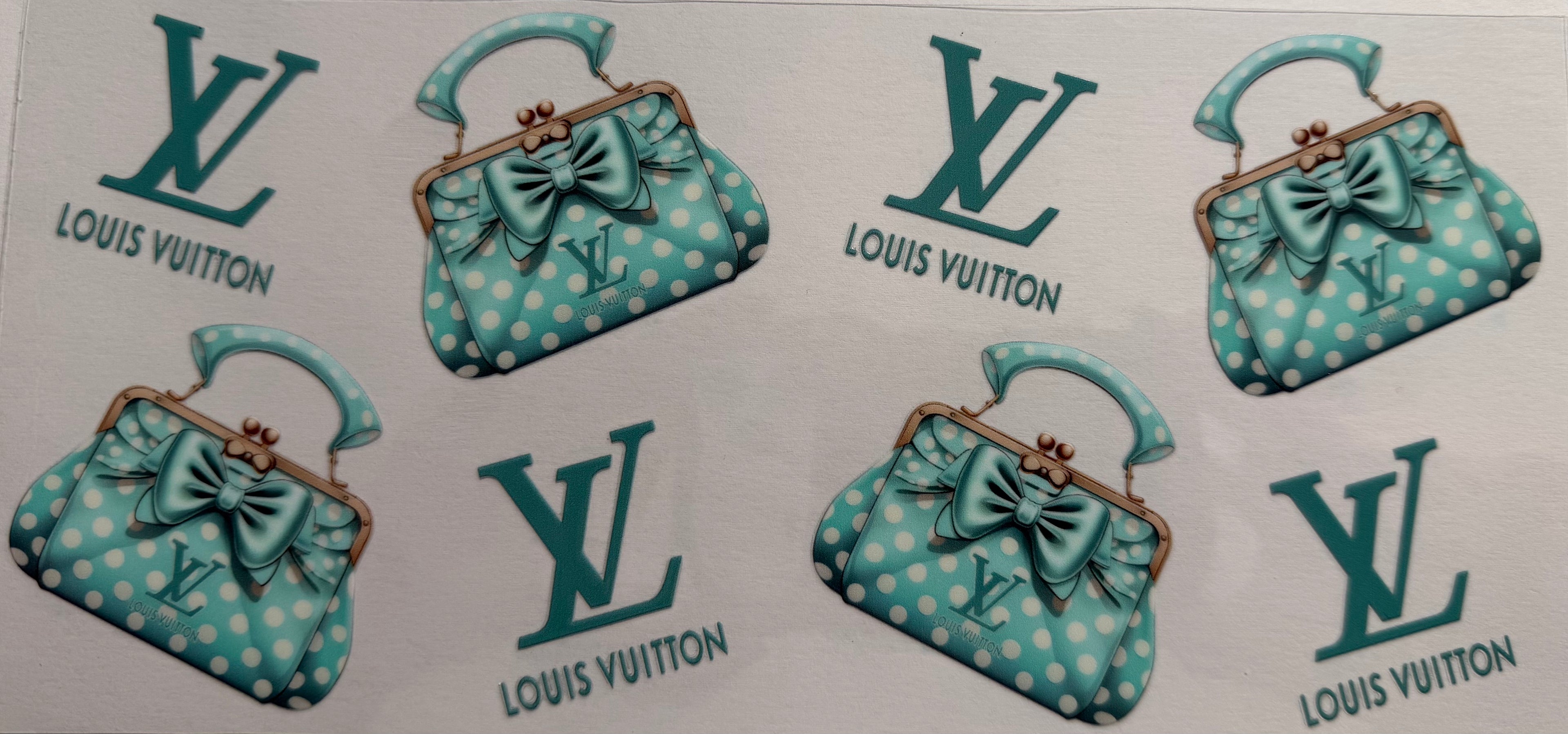 Teal Lv bags 16oz Uv FDTF Wrap