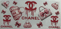 Red Chanel 16oz Uv DTF Wrap