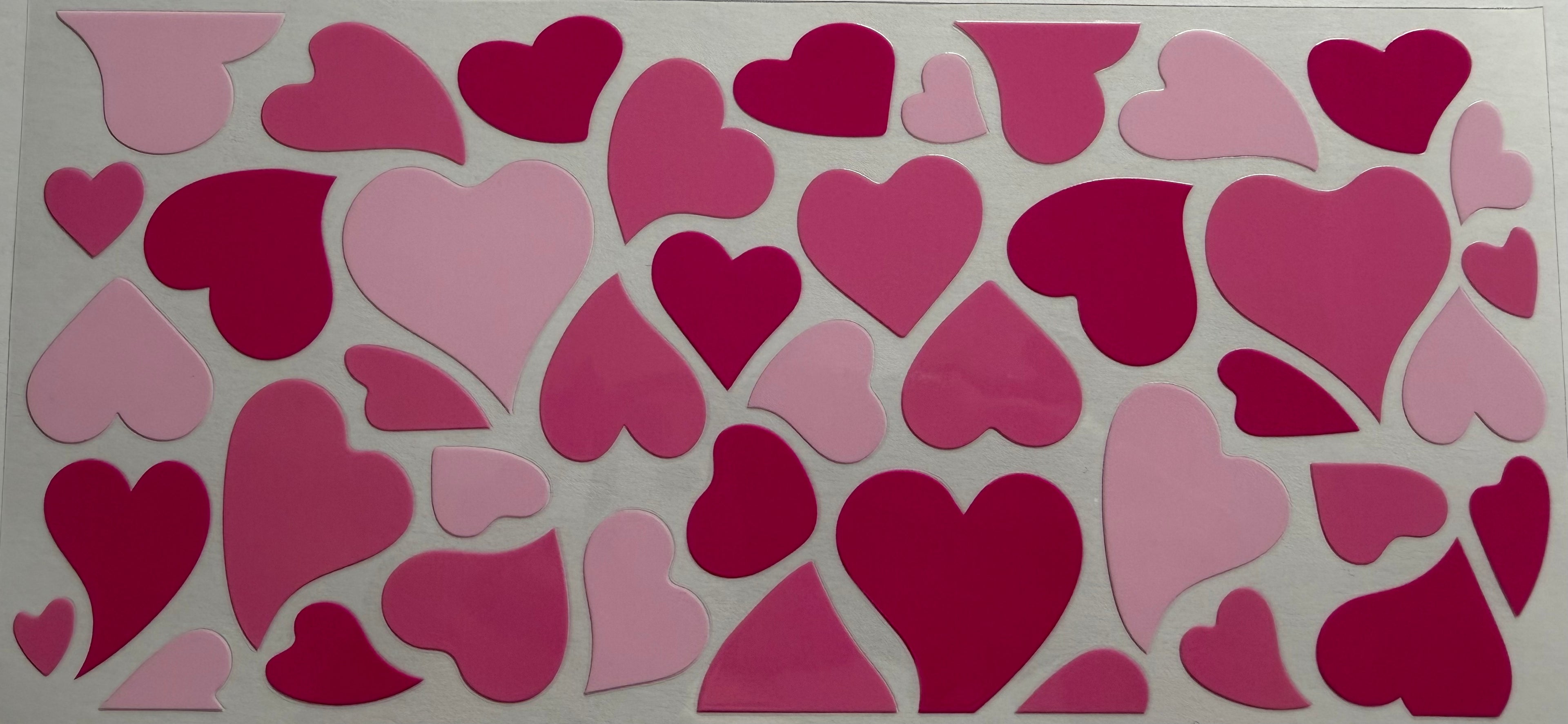 Love Hearts 16oz Uv DTF Wrap