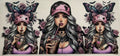 Tattoo girl drinking coffee 16oz Uv DTF Wrap