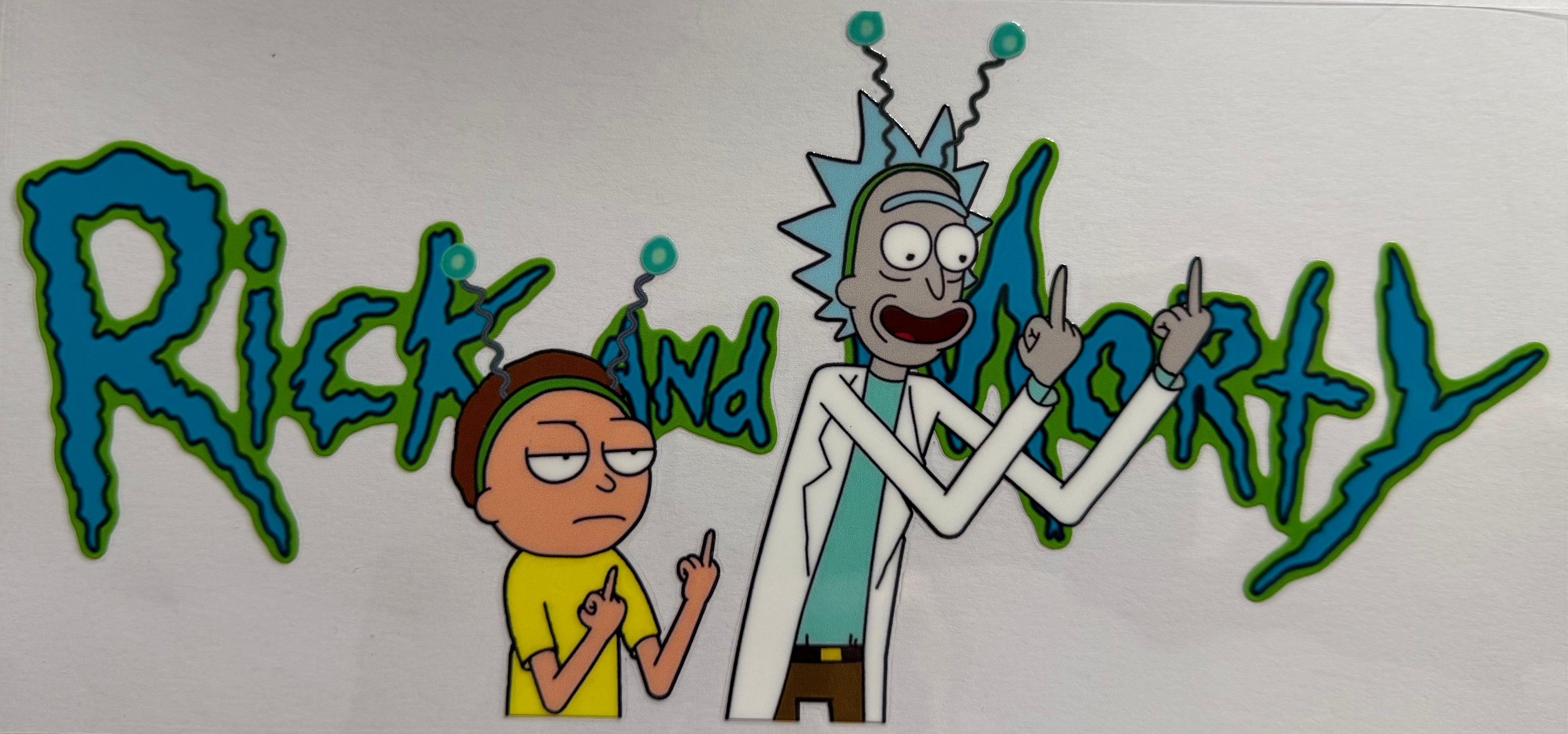 Rick and Morty 16oz Uv DTF Wrap