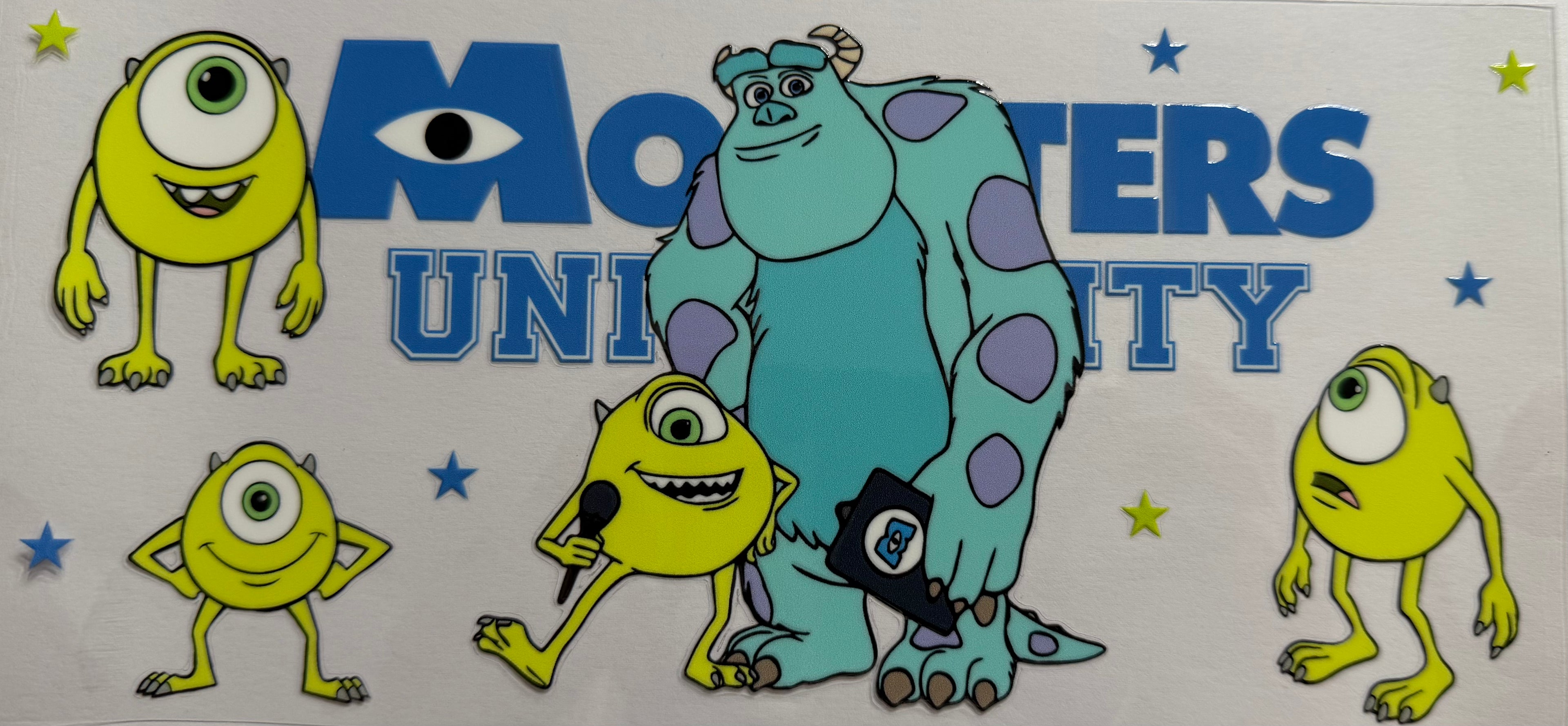 Monsters University 16oz Uv DTF Wrap
