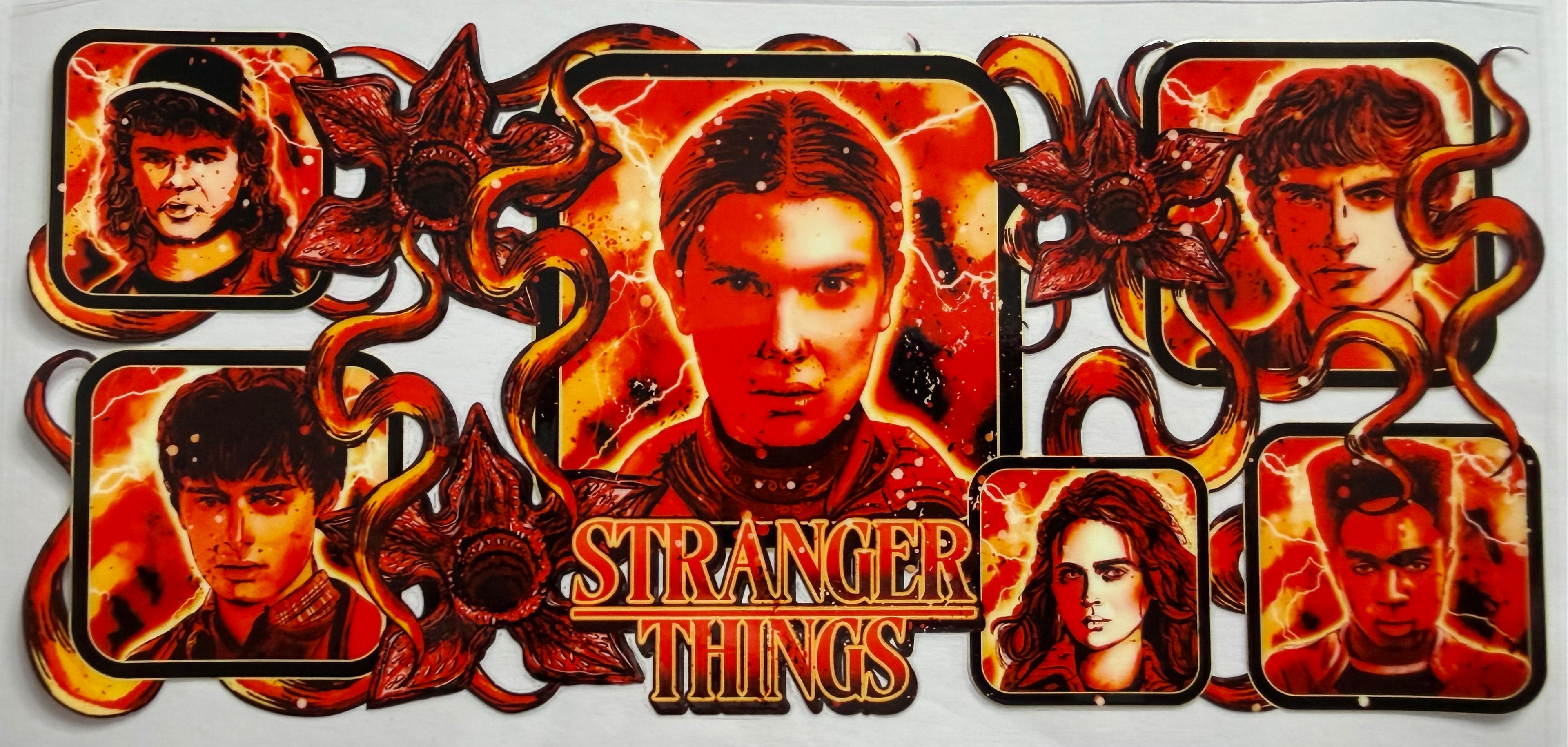 Stranger things 16oz Uv DTF Wrap #3