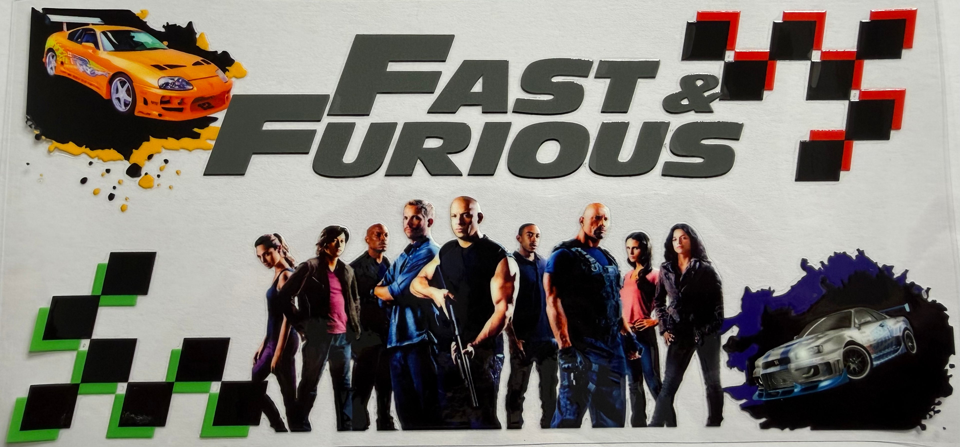 Fast & Furious 16oz Uv DTF Wrap