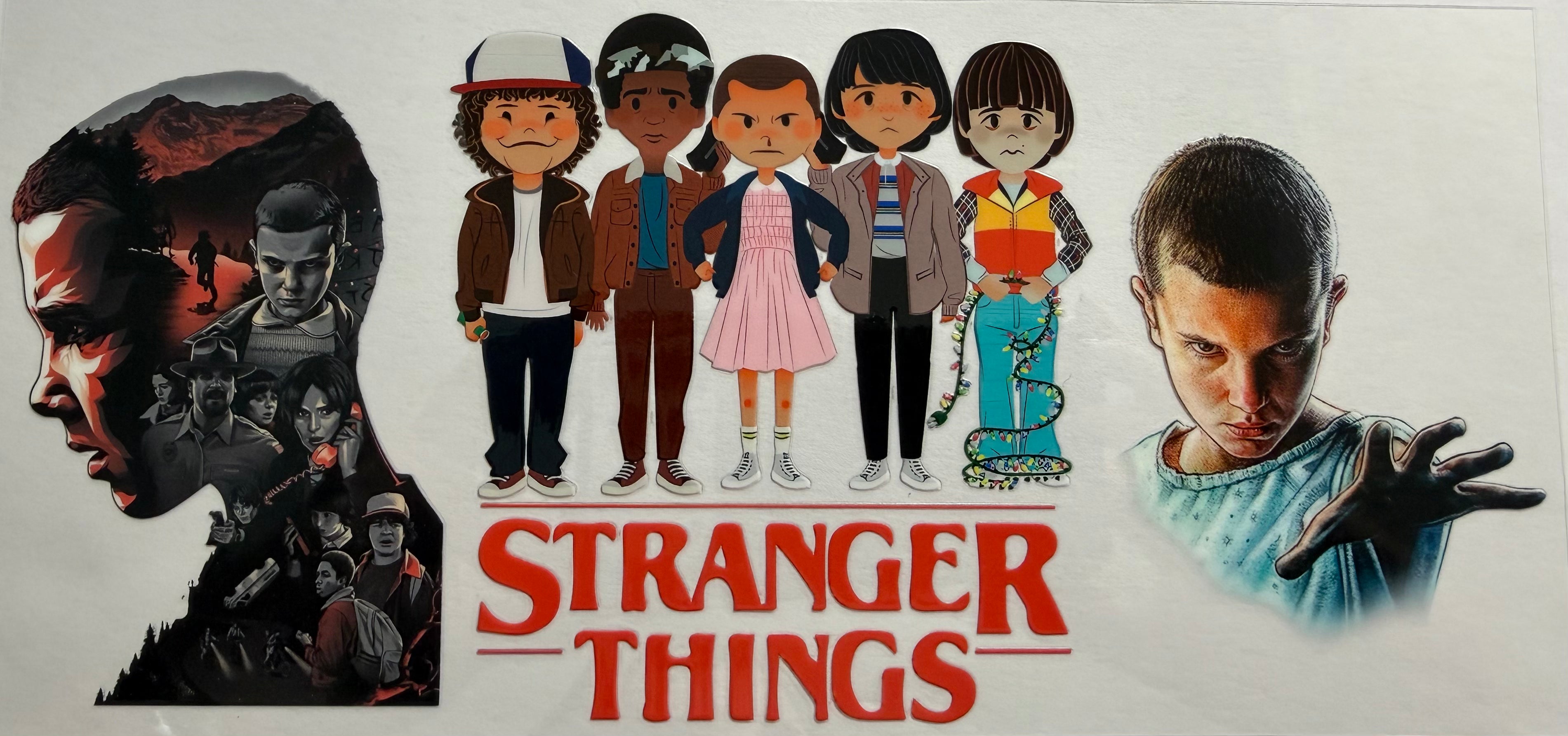 Stranger things 16oz Uv DTF Wrap #4