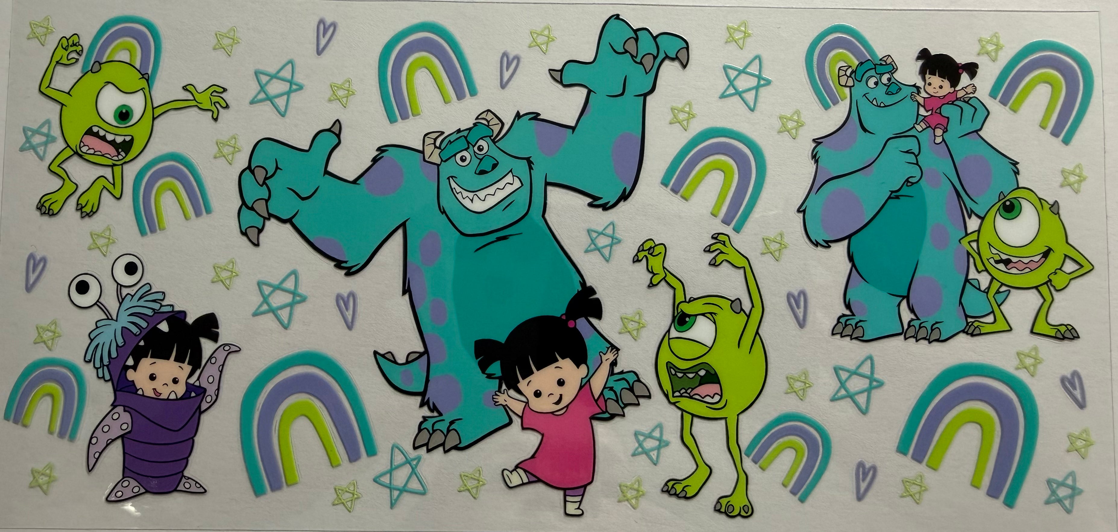 Monsters Inc 16oz Uv DTF Wrap