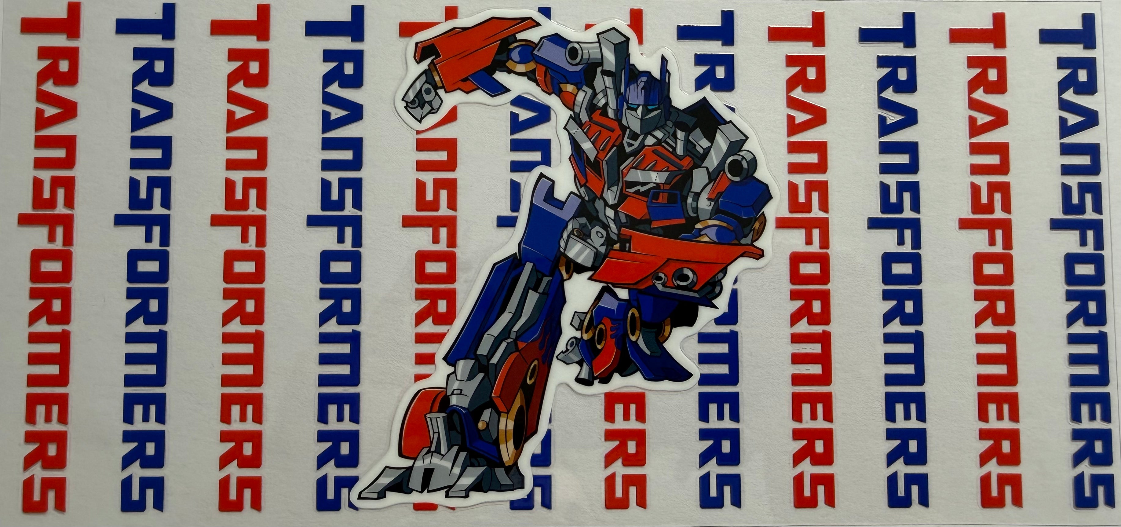 Transformers Optimus Prime 16oz Uv DTF Wrap