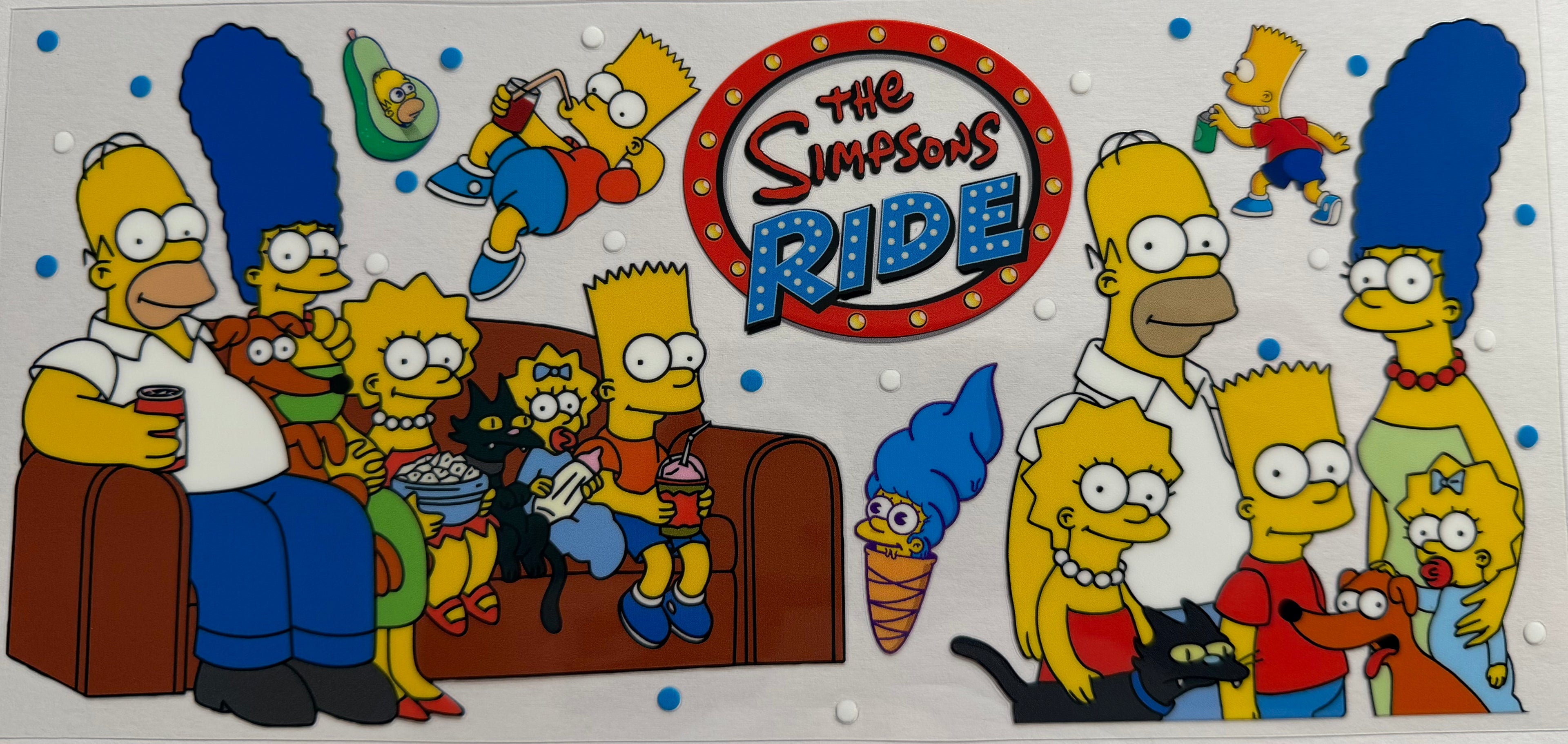 The Simpsons 16oz Uv DTF Wrap