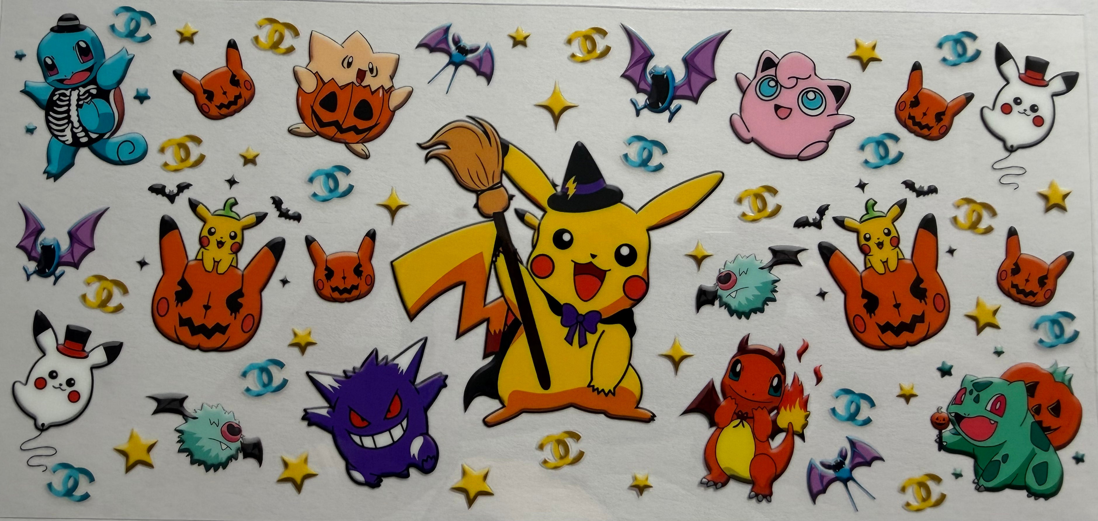 Pokemons 16oz Uv DTF Wrap