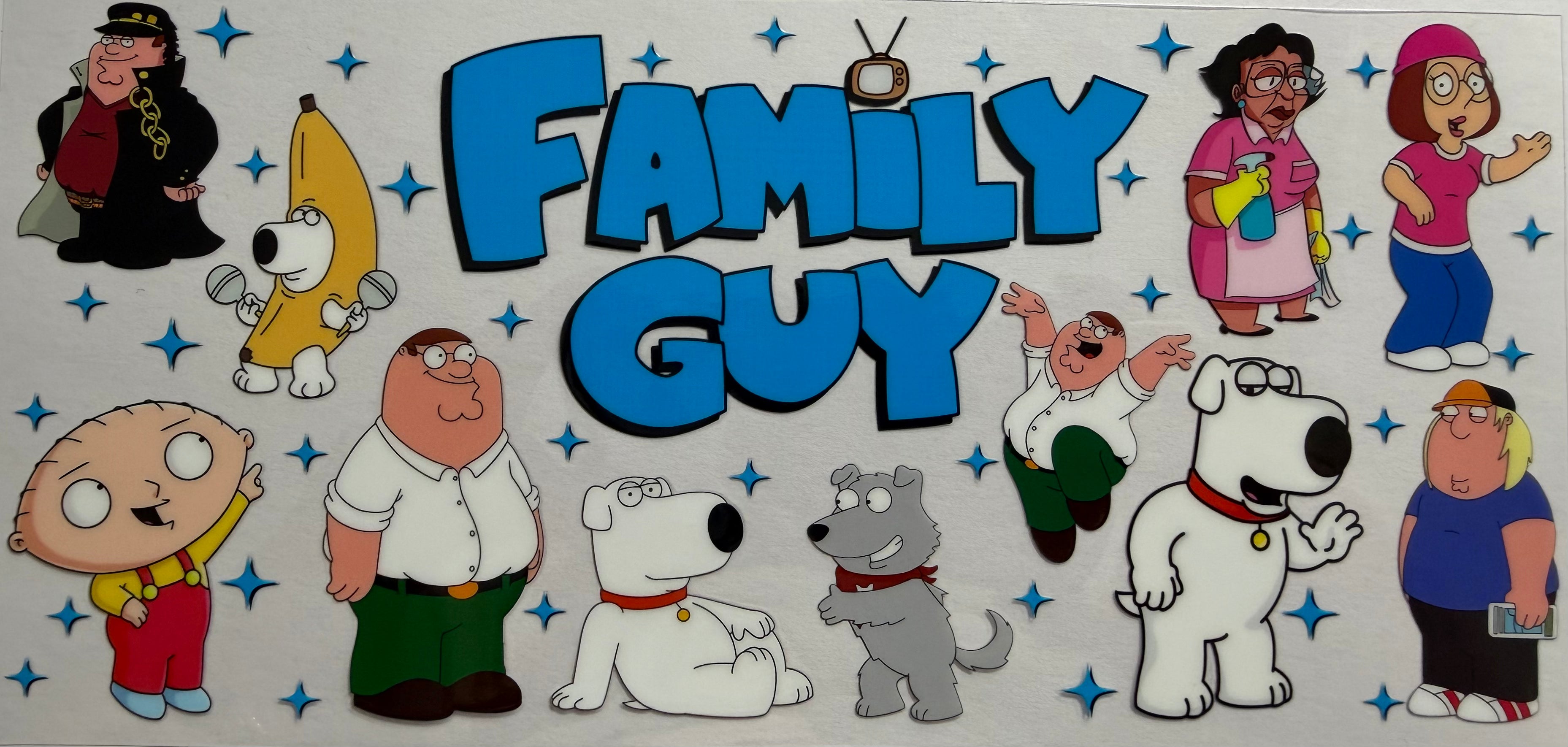 Family Guy 16oz Uv DTF Wrap