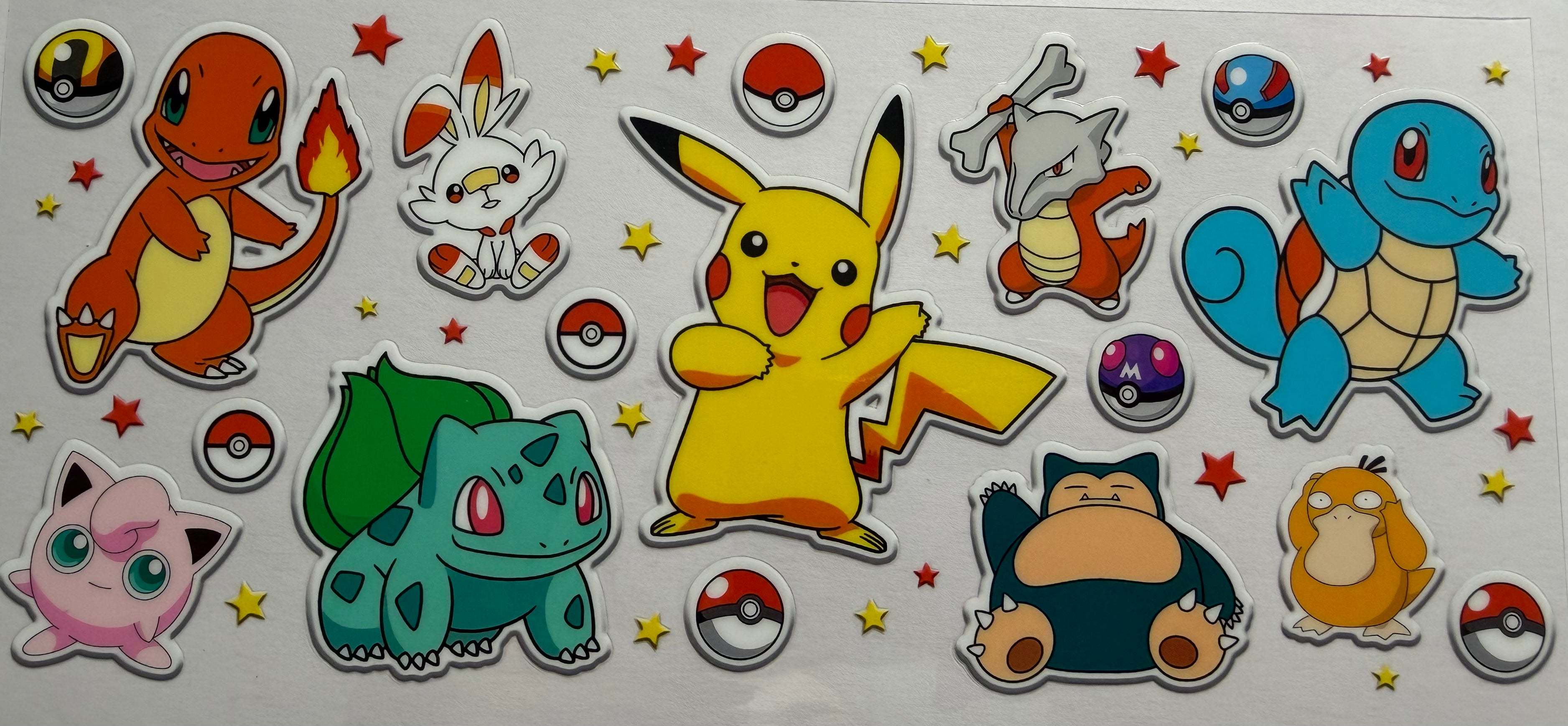 Pokemons 16oz Uv DTF Wrap #2