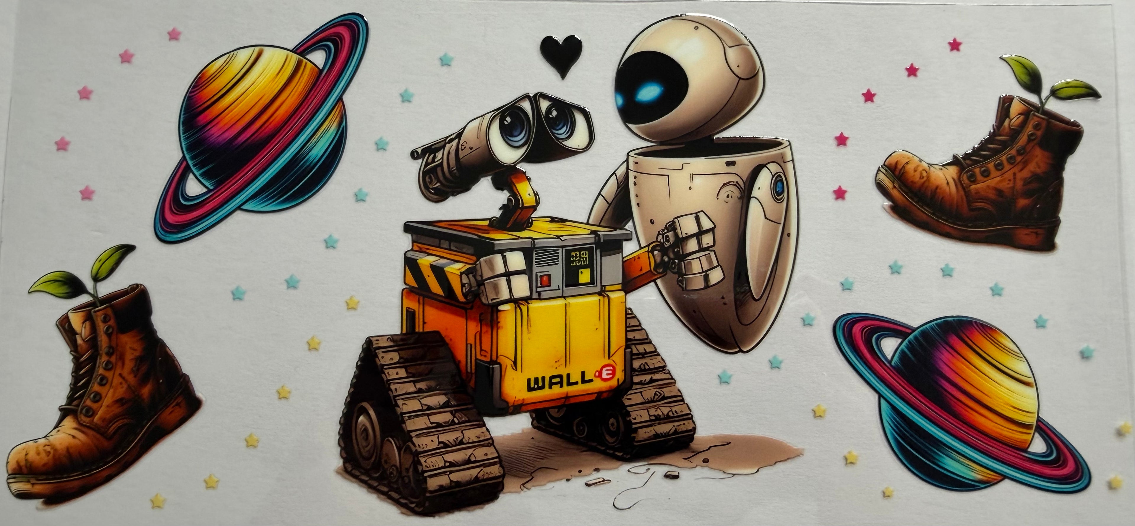 Wall-e 16oz Uv DTF Wrap
