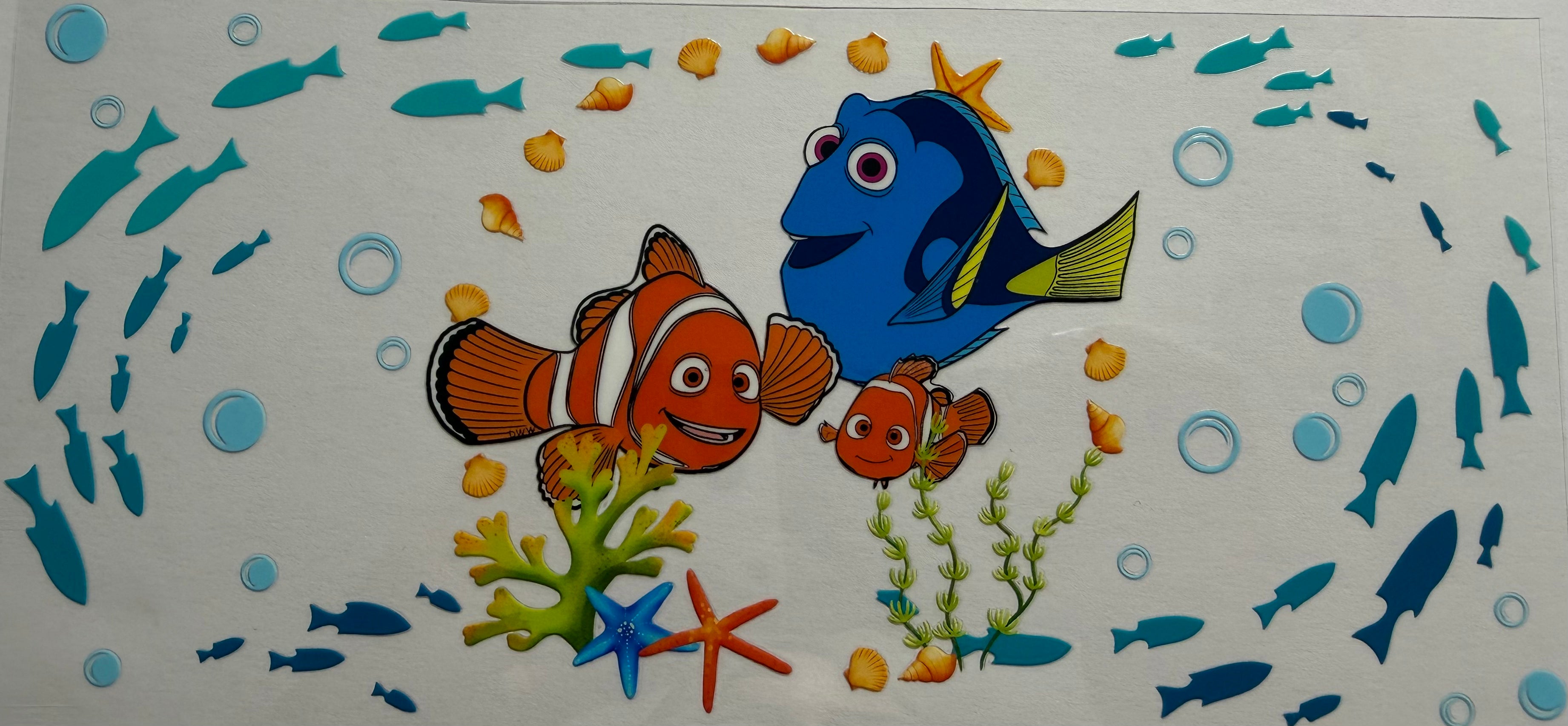 Nemo and Dory 16oz Uv DTF Wrap