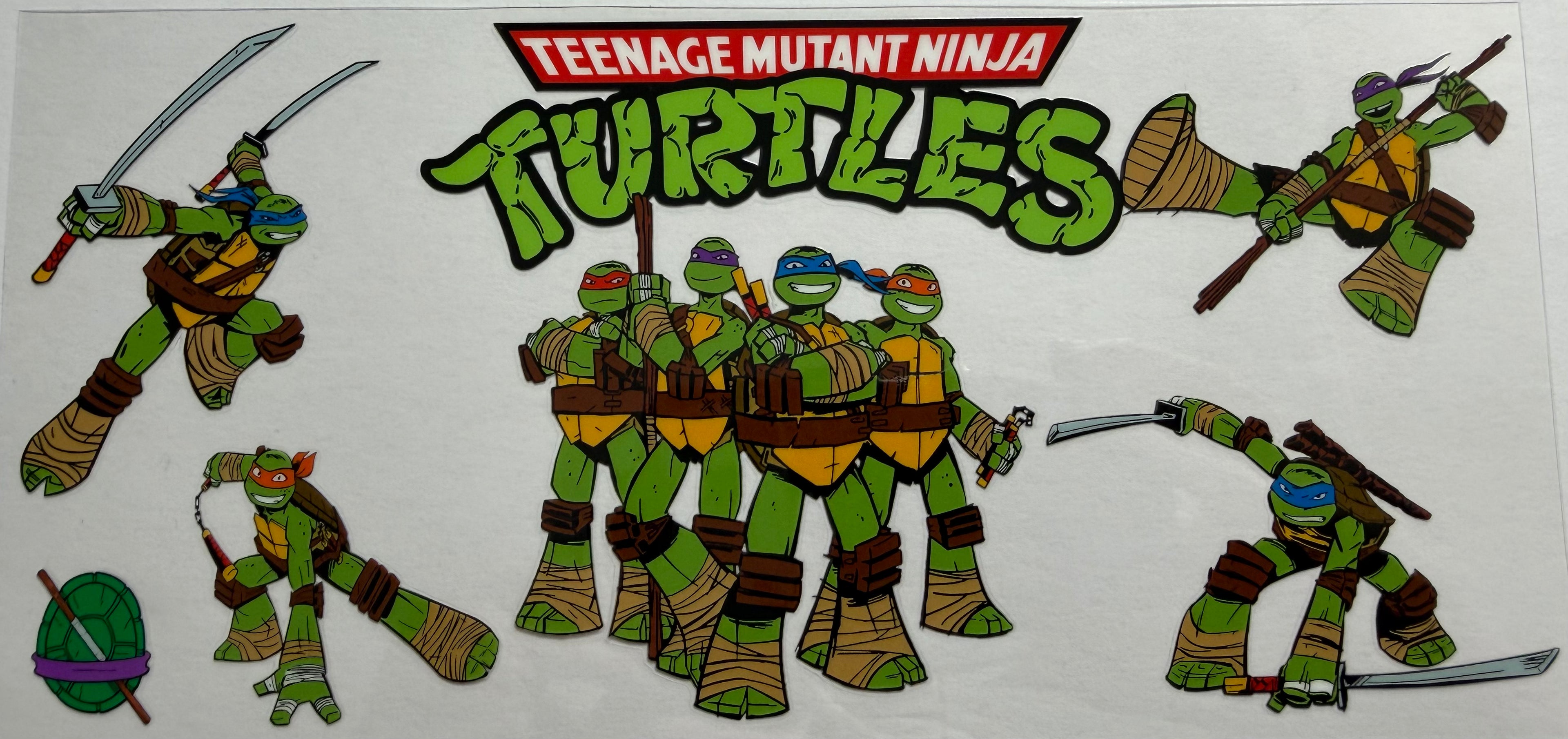 Teenage Mutant Ninja Turtles 16oz Uv DTF Wrap #2