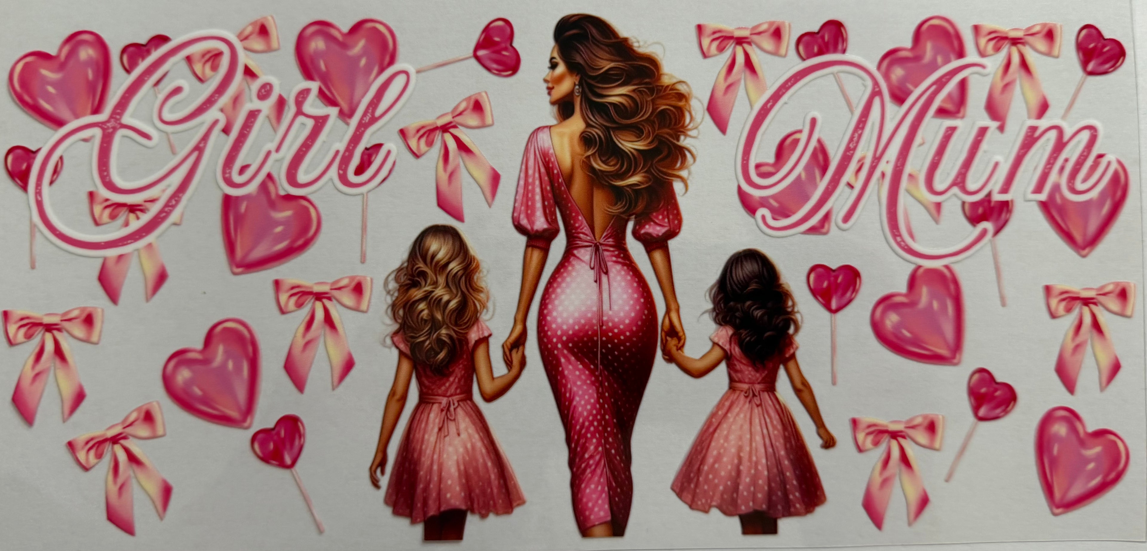 Girl Mum 16oz Uv DTF Wrap