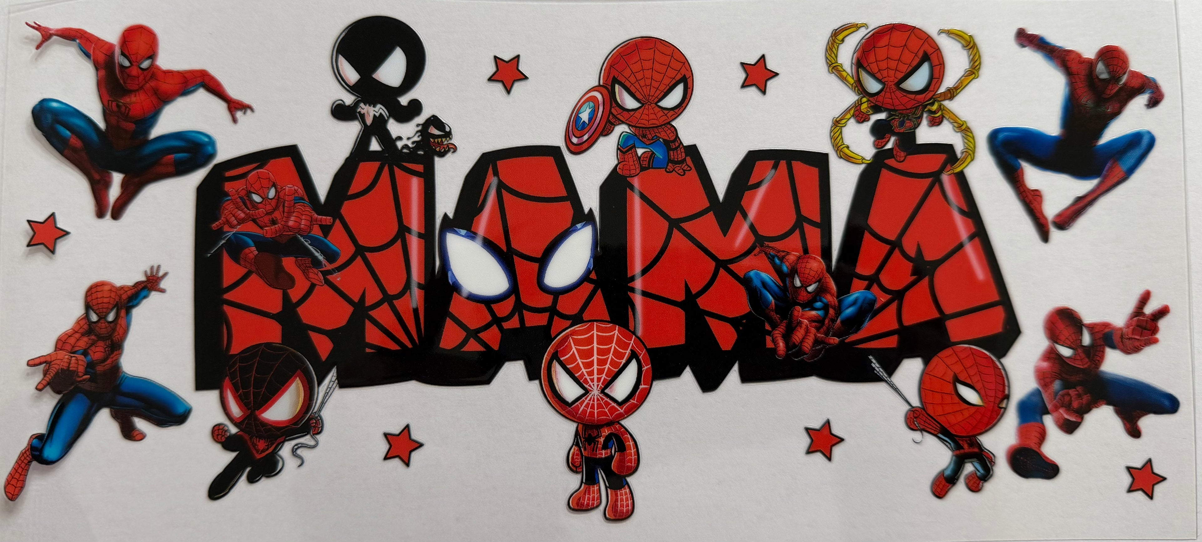 Mama Spiderman 16oz Uv DTF Wrap