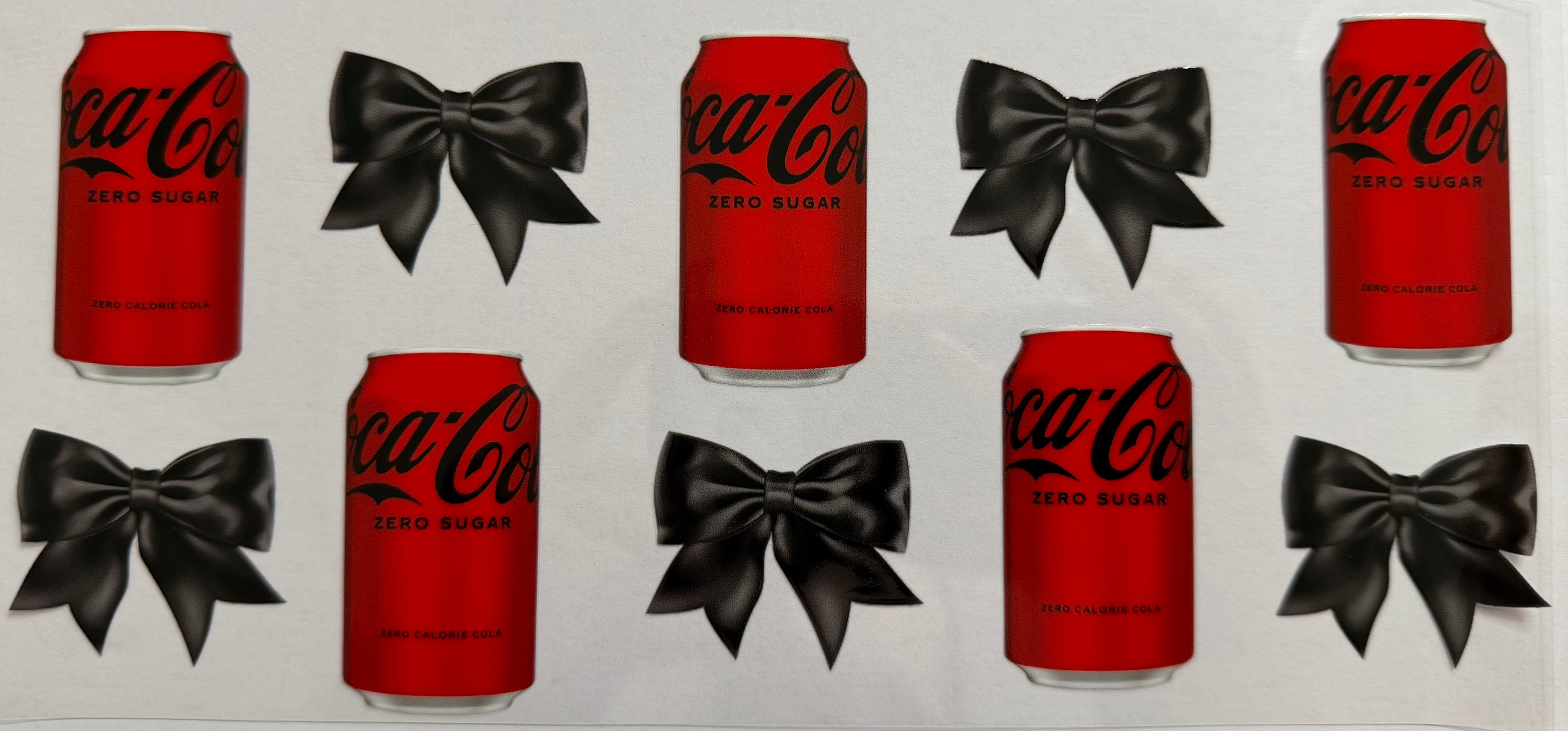 Coke Zero sugar 16oz Uv DTF Wrap