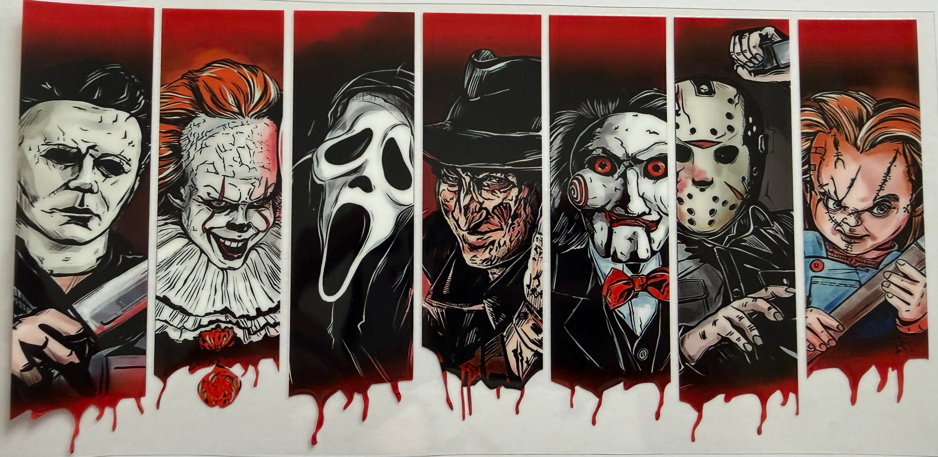 Horror family 16oz Uv DTF Wrap #2