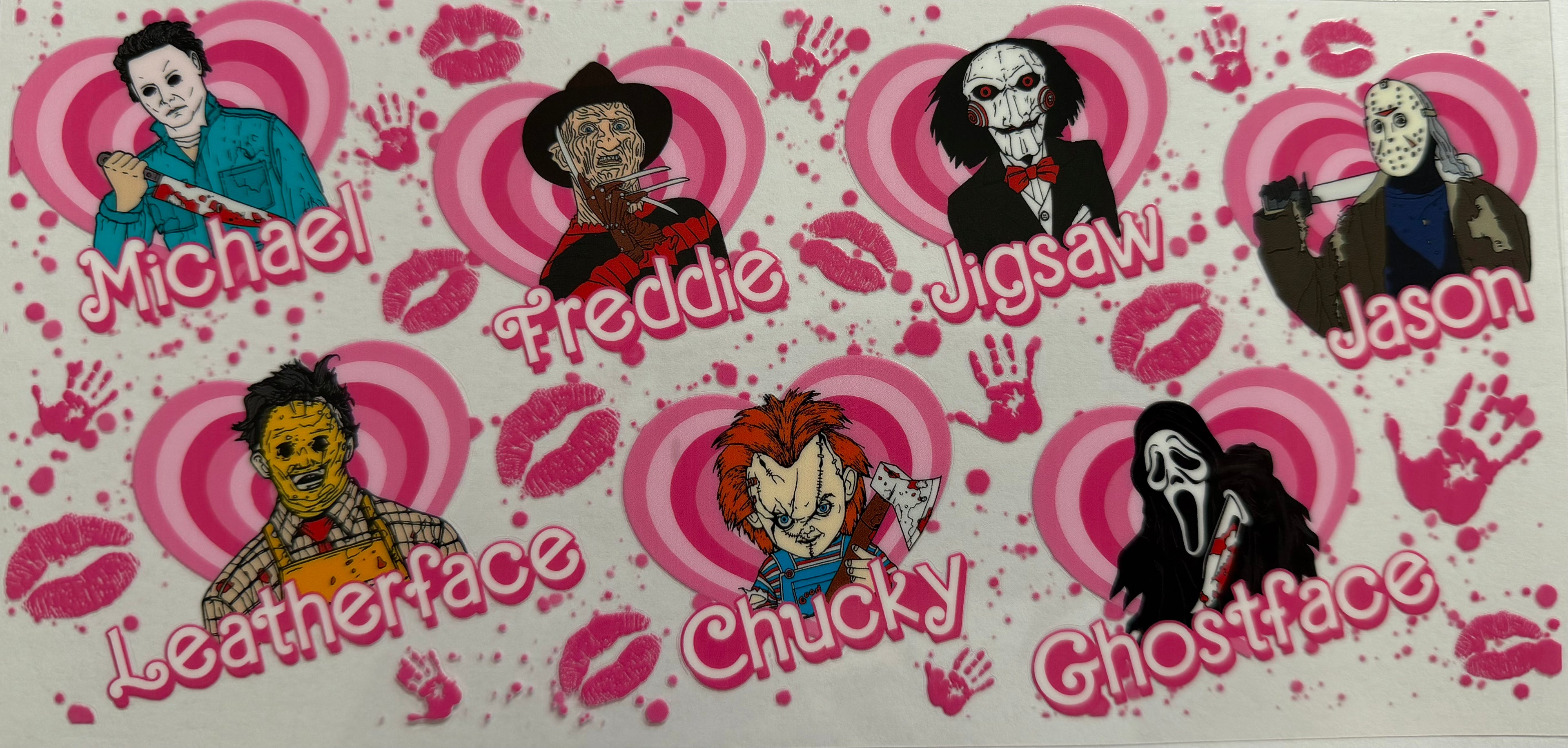 Horror family 16oz Uv DTF Wrap #3