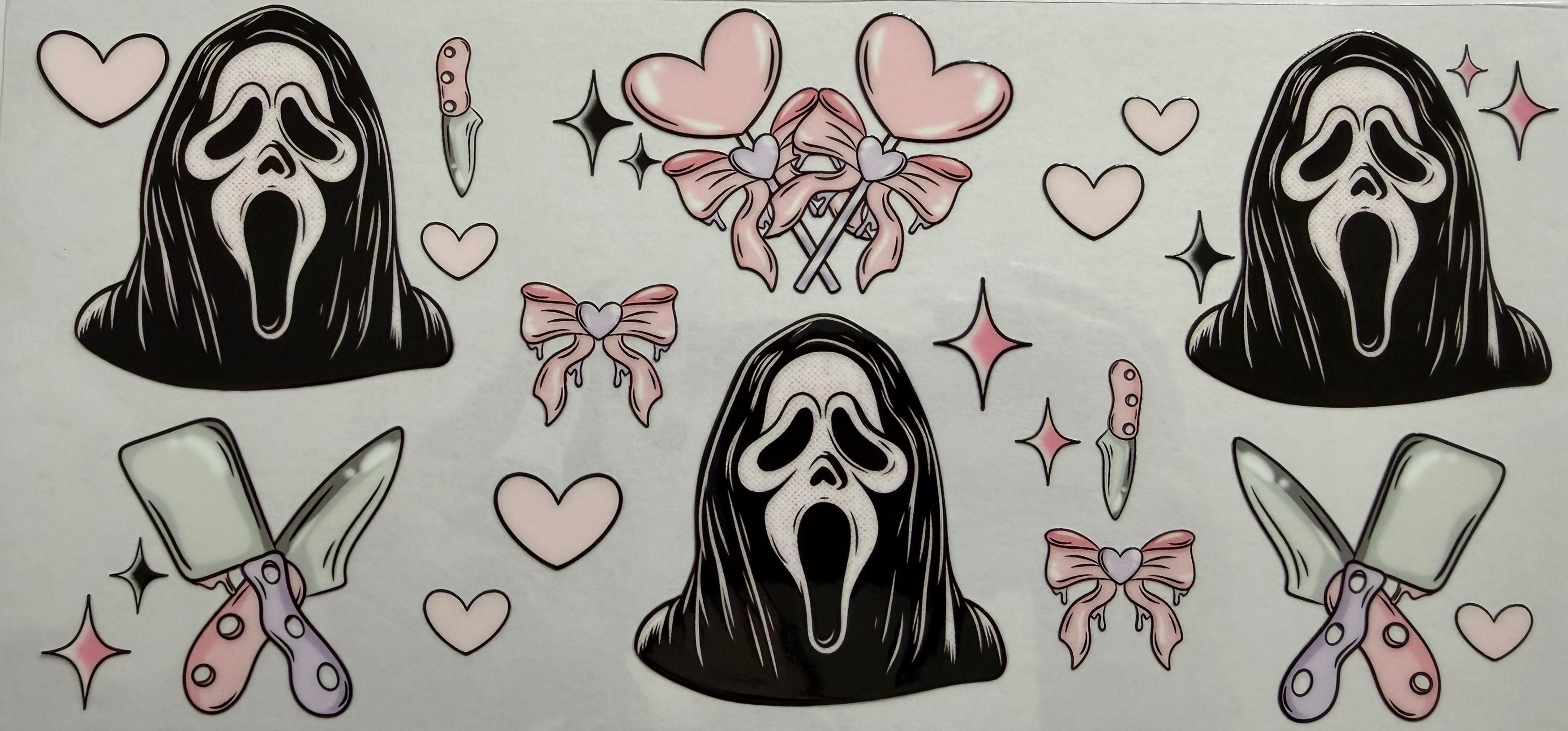 Ghost-face 16oz Uv DTF Wrap
