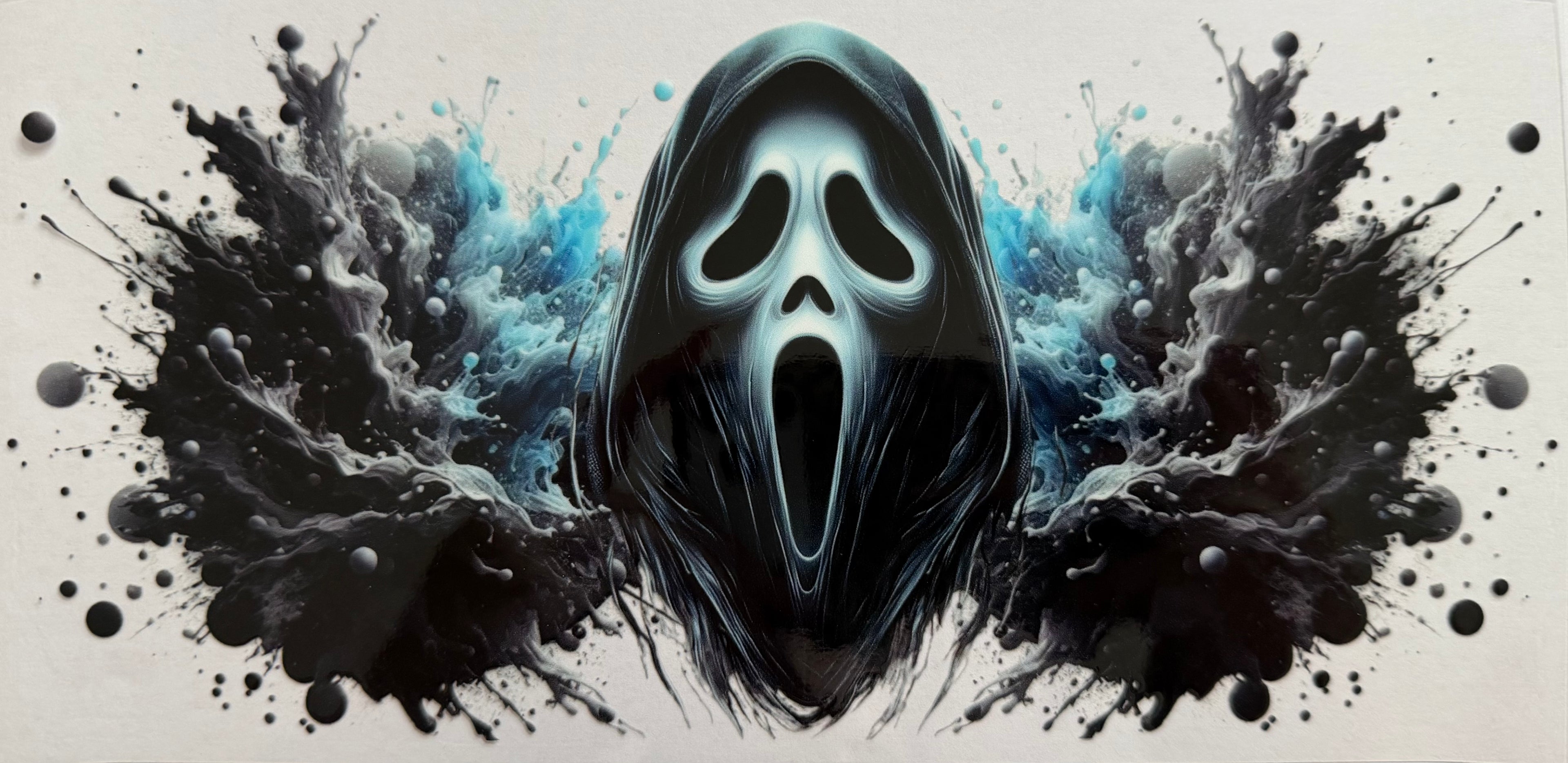Ghost face 16oz Uv DTF Wrap #2