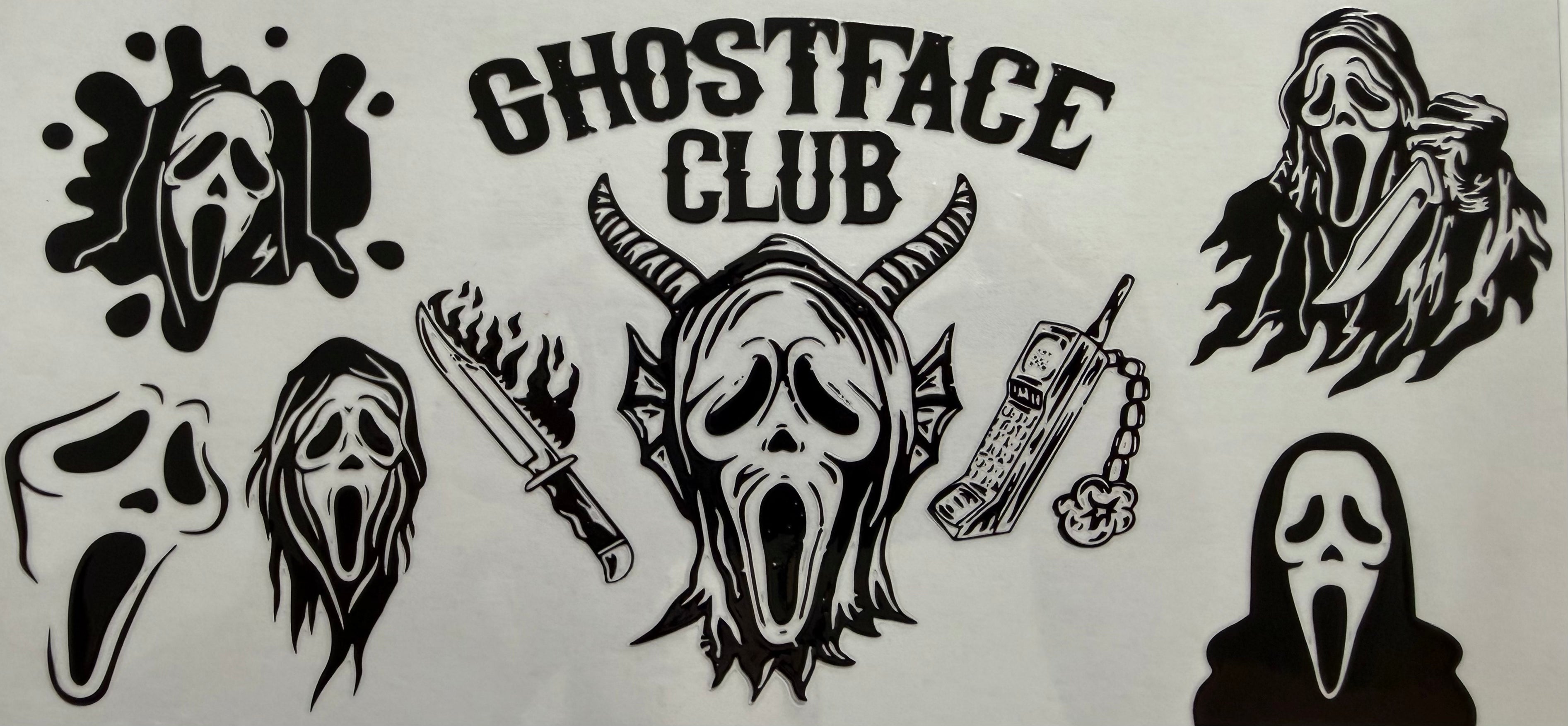Ghostface Club 16oz Uv DTF Wrap