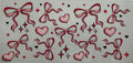 Light pink bows 16oz Uv DTF Wrap