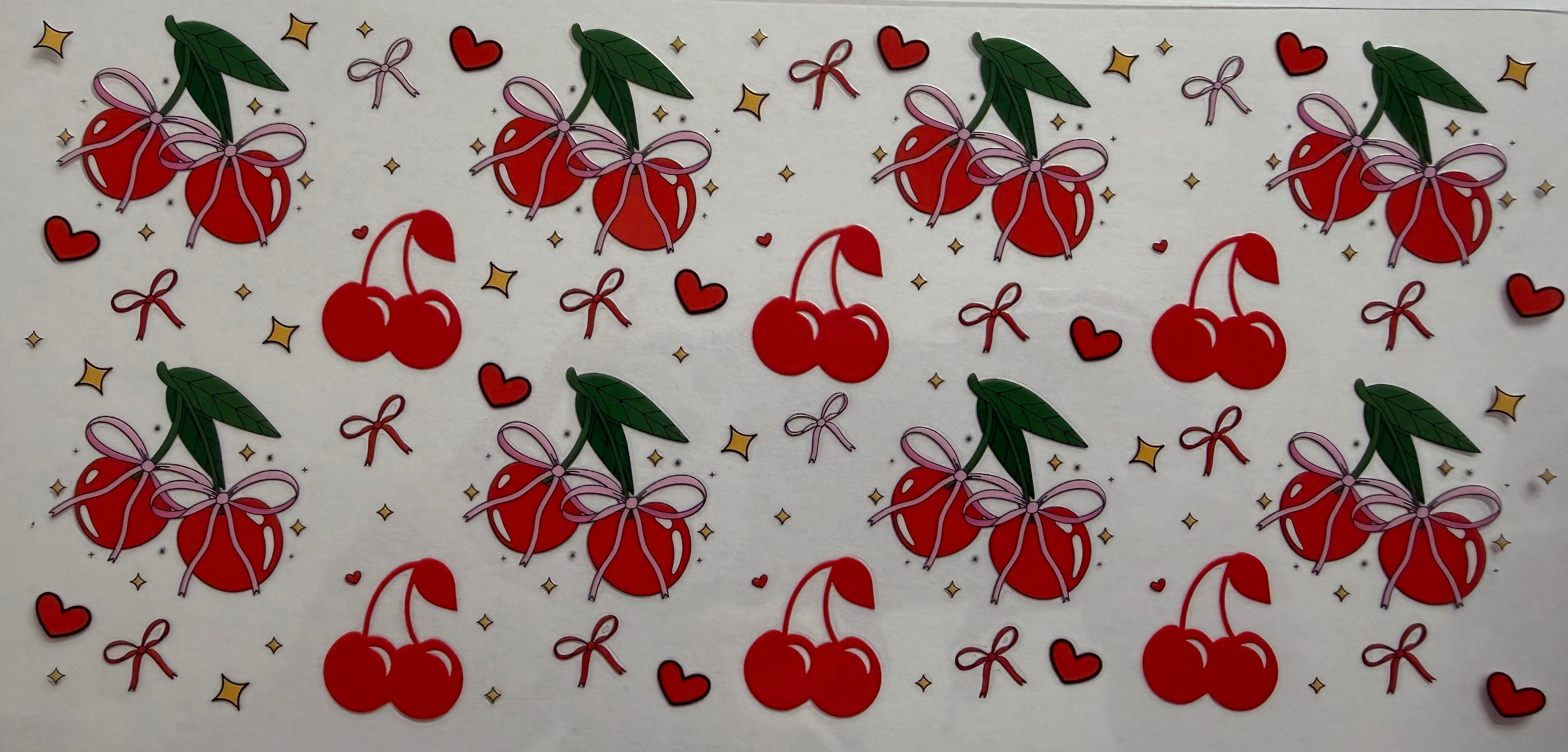 Cherries 16oz Uv DTF Wrap