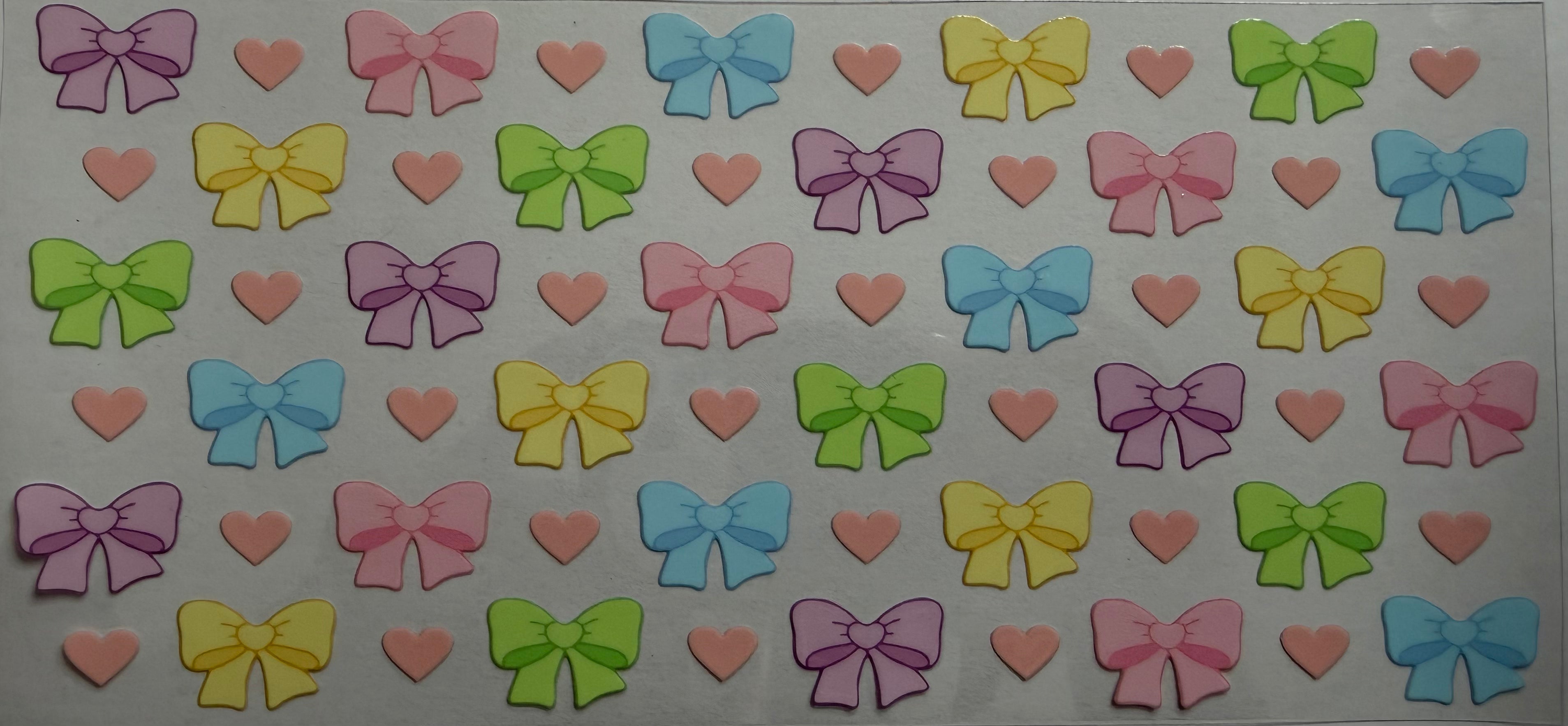 Colourful Bows 16oz Uv DTF Wrap