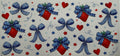 Strawberries and blue bows 16oz Uv DTF Wrap