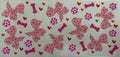 Light pink dogs 16oz Uv DTF Wrap