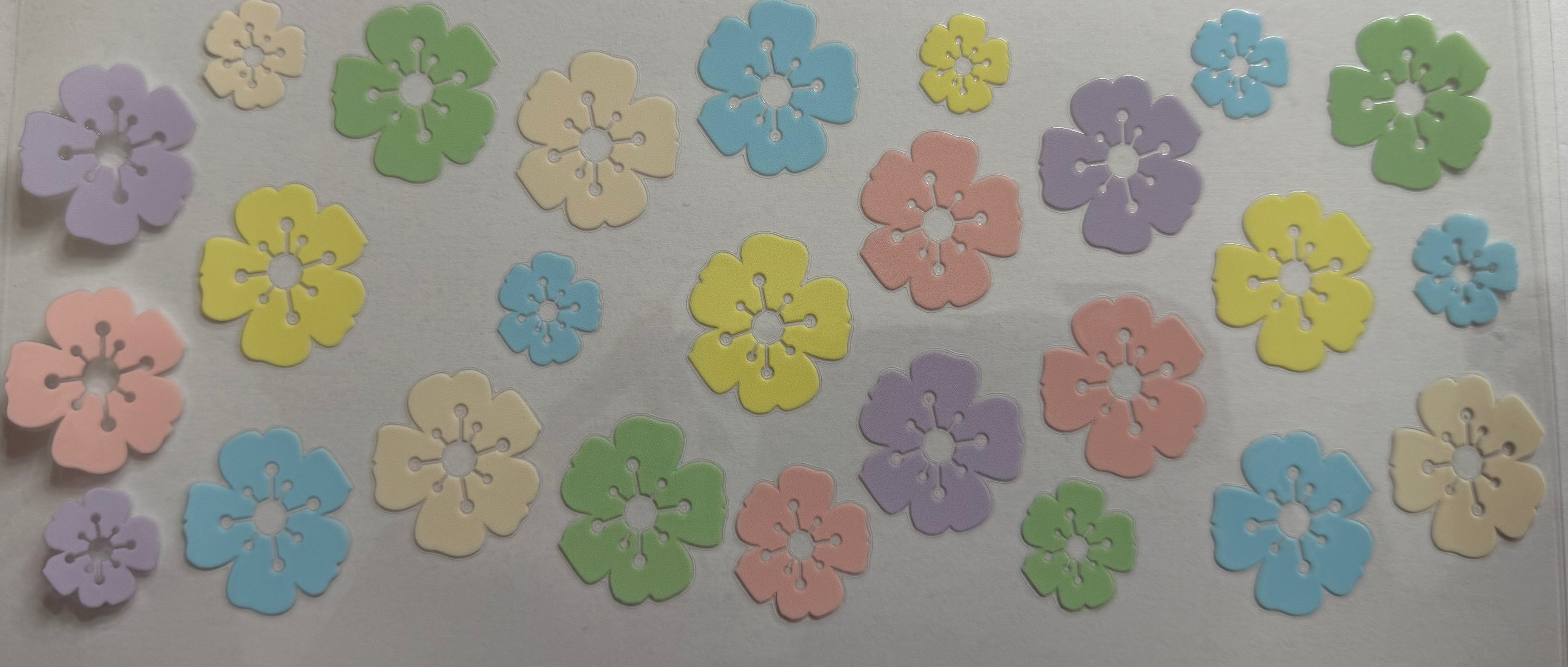 Colourful Flowers 16oz Uv DTF Wrap