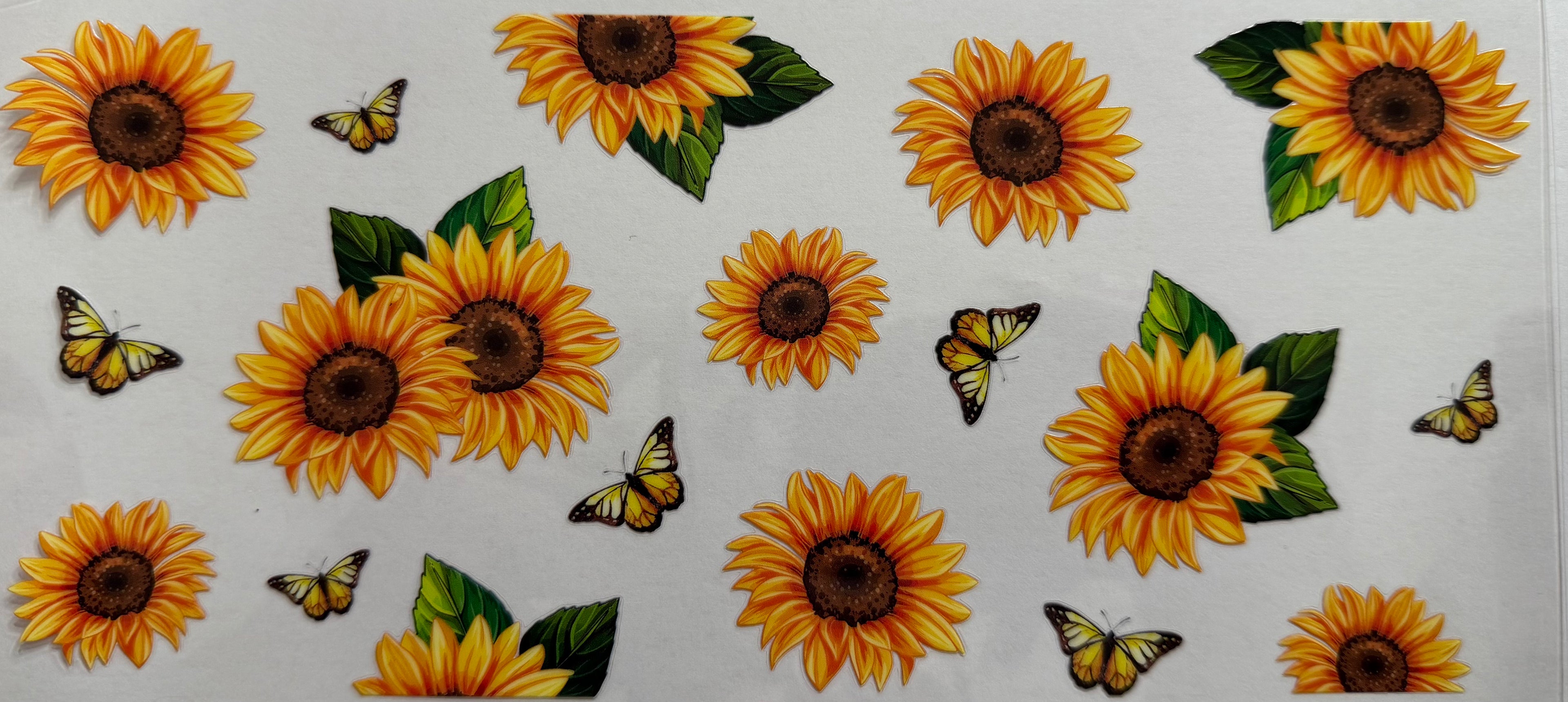 Sunflowers 16oz Uv DTF Wrap