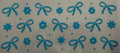 Blue bows and flowers 16oz Uv DTF Wrap