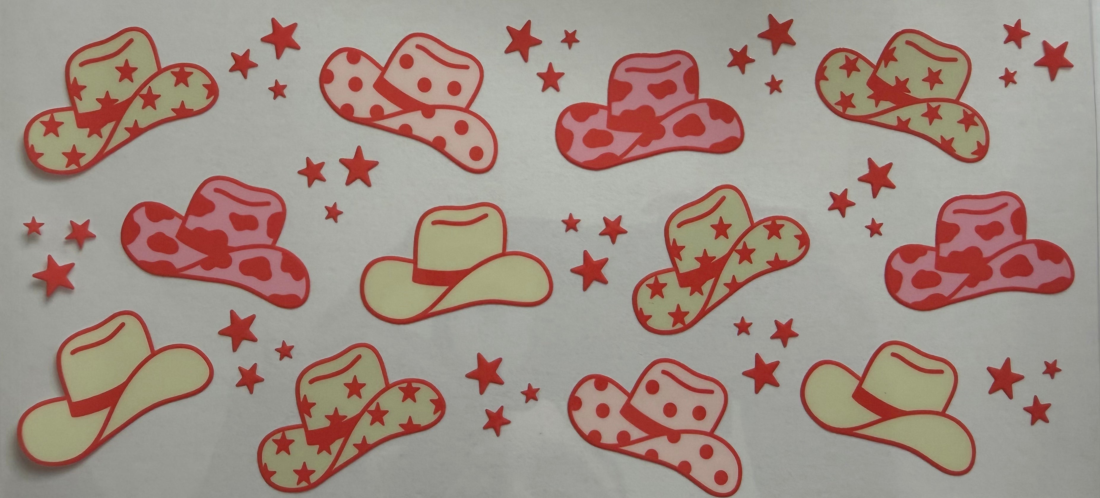 Country Hats 16oz Uv DTF Wrap