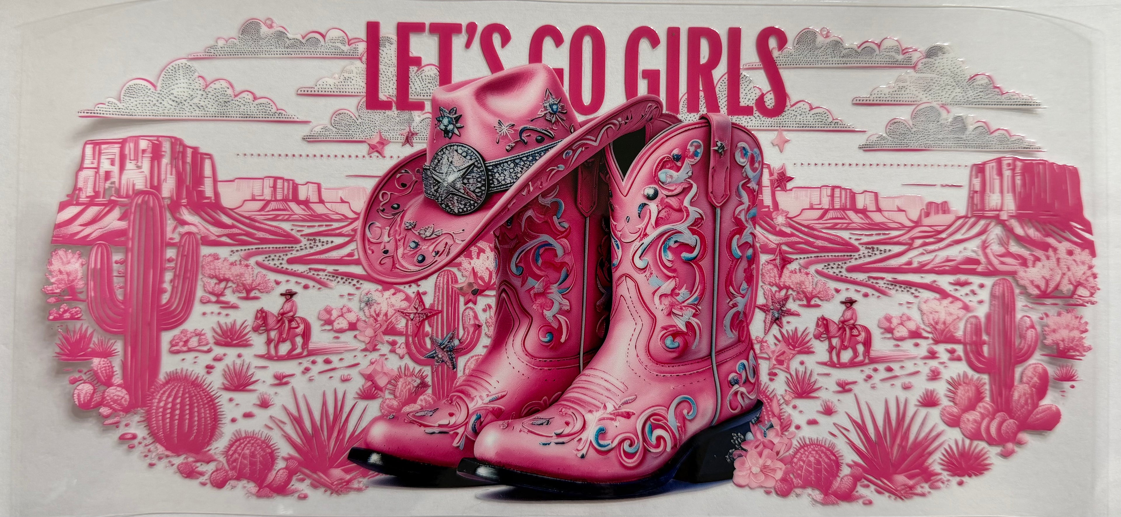 Lets go girls 16oz Uv DTF Wrap