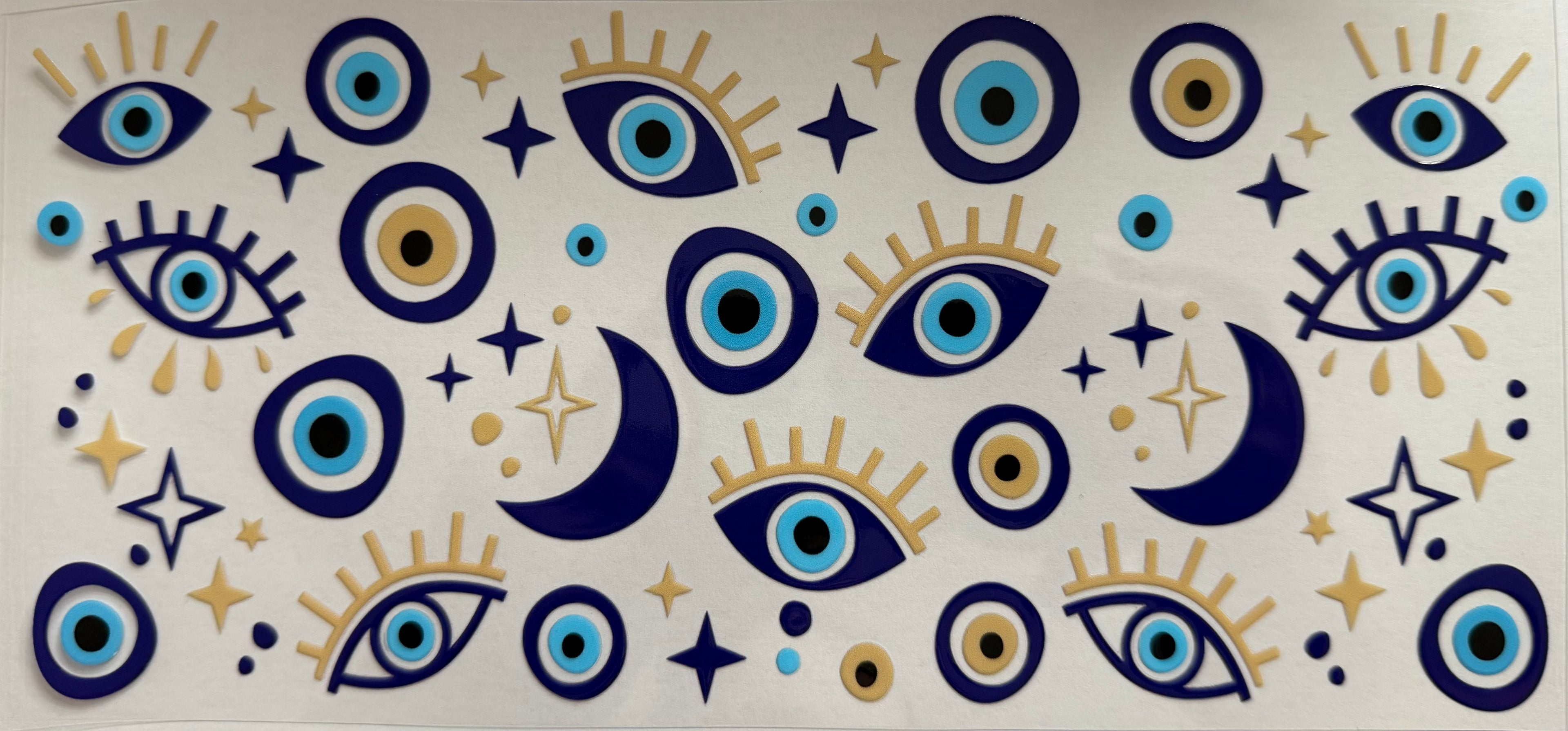 Evil eyes 16oz Uv DTF Wrap