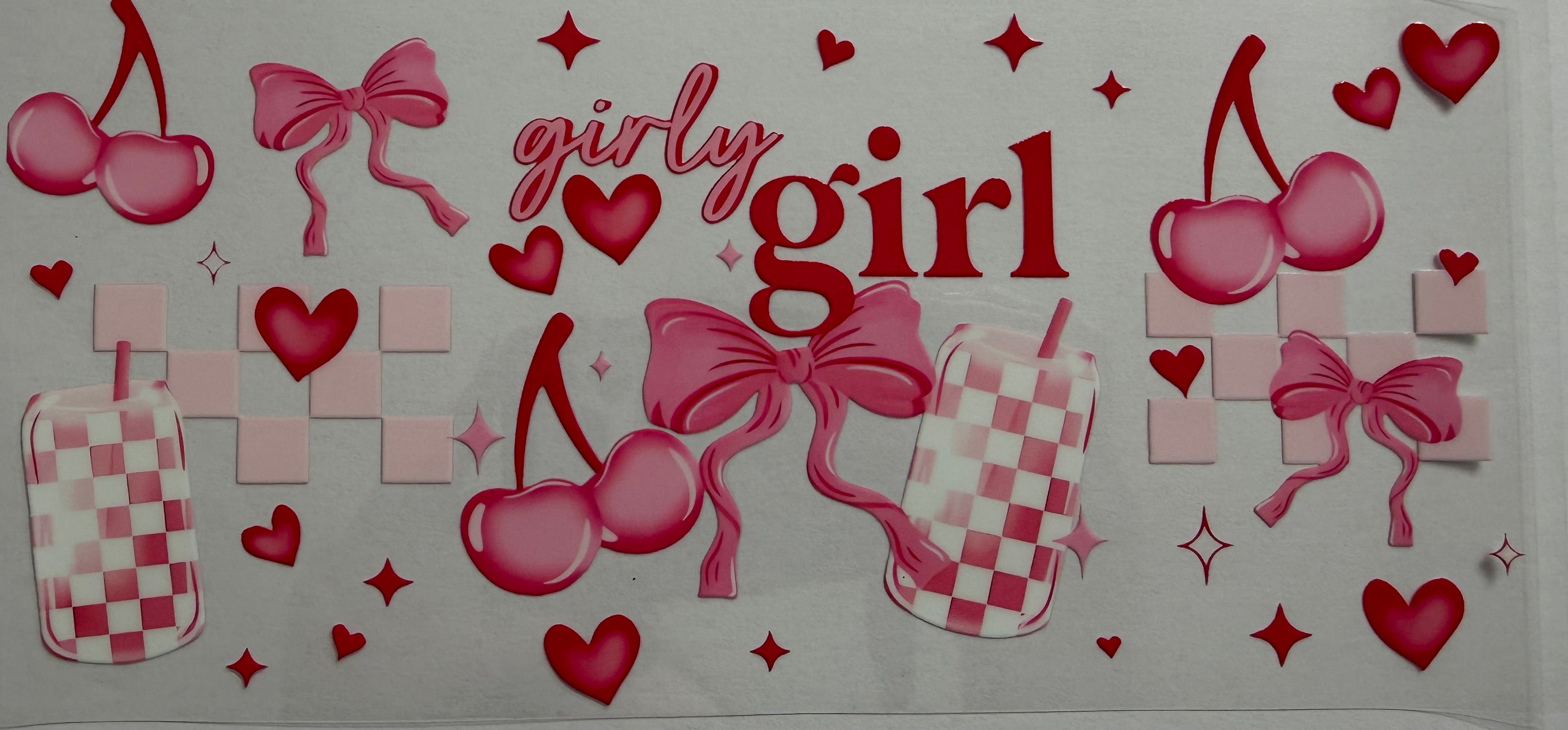 Girly girl 16oz Uv DTF Wrap