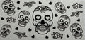 Skulls 16oz Uv DTF Wrap