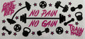 No pain no gain 16oz Uv DTF Wrap