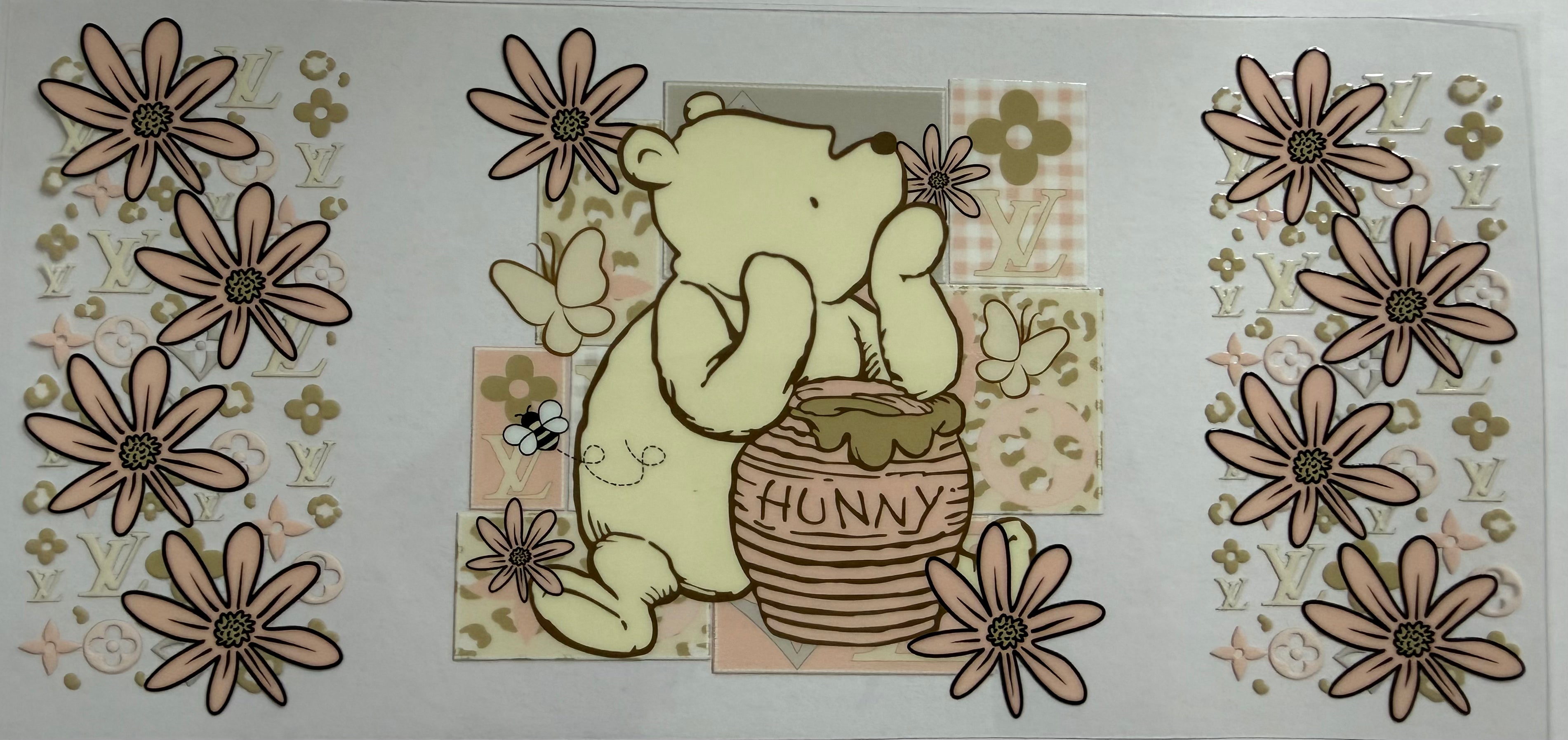 Winnie the Pooh 16oz Uv DTF Wrap