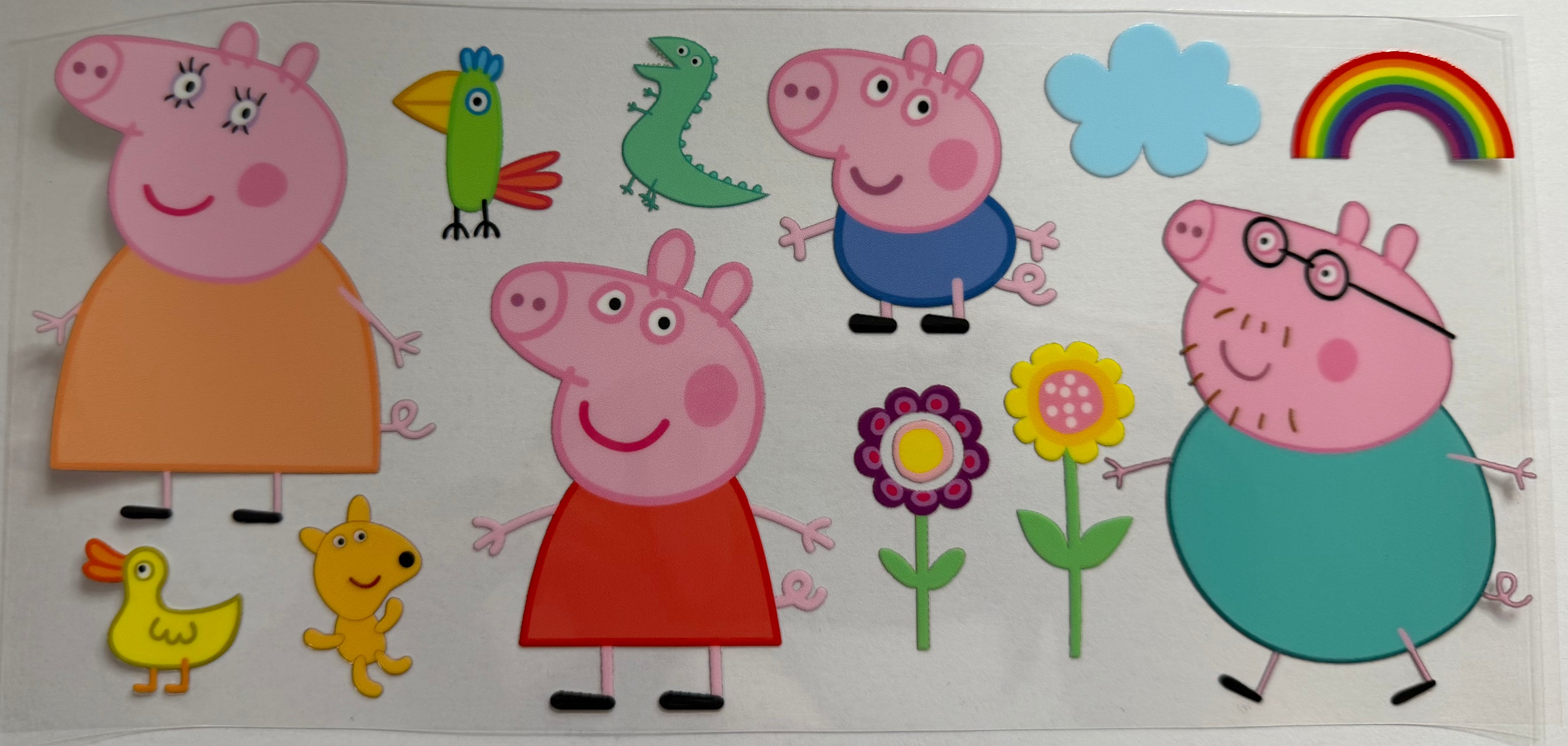 Peppa Pig 16oz Uv DTF Wrap