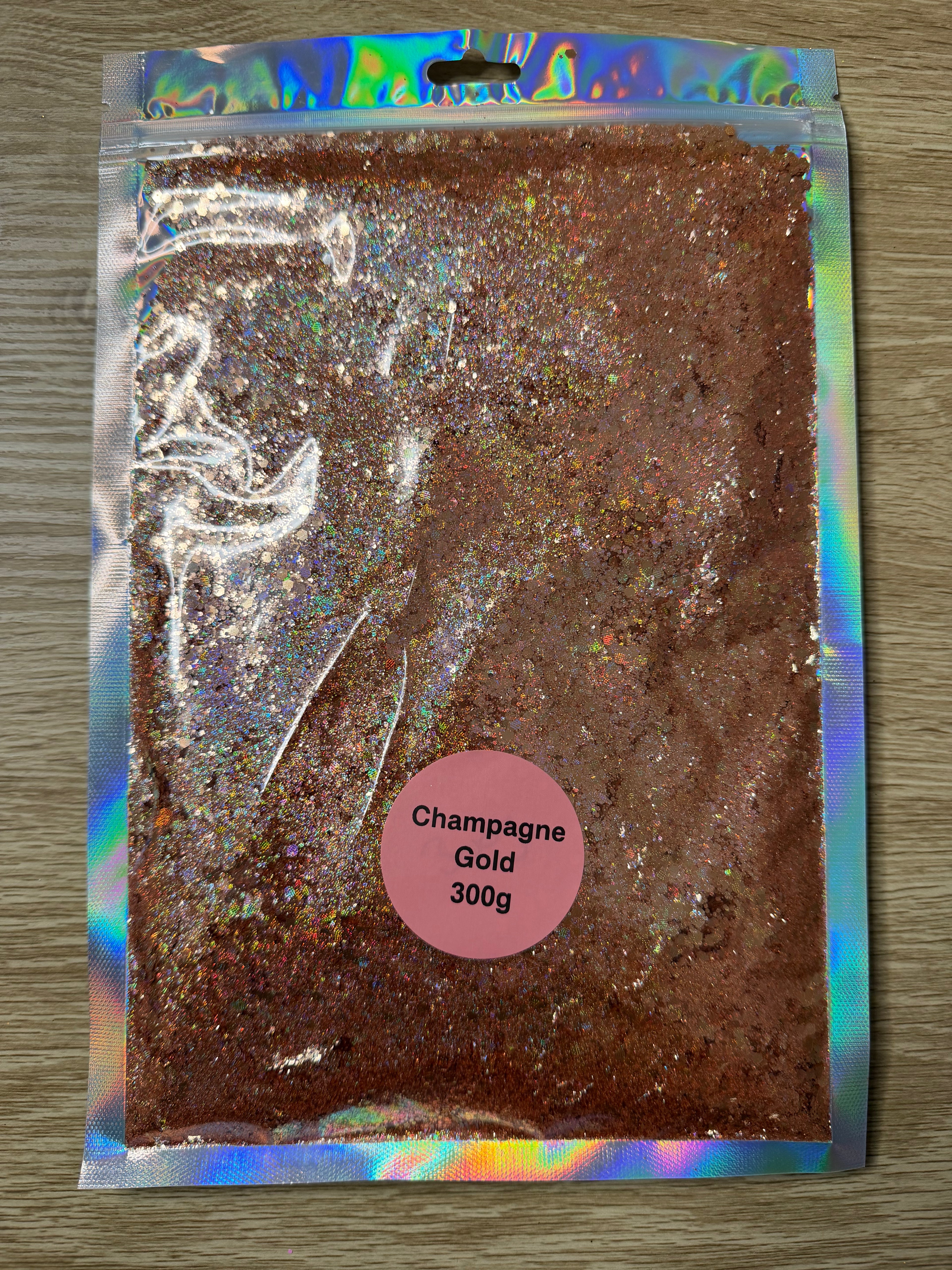 Champagne Gold Chunky Glitter 300 Grams