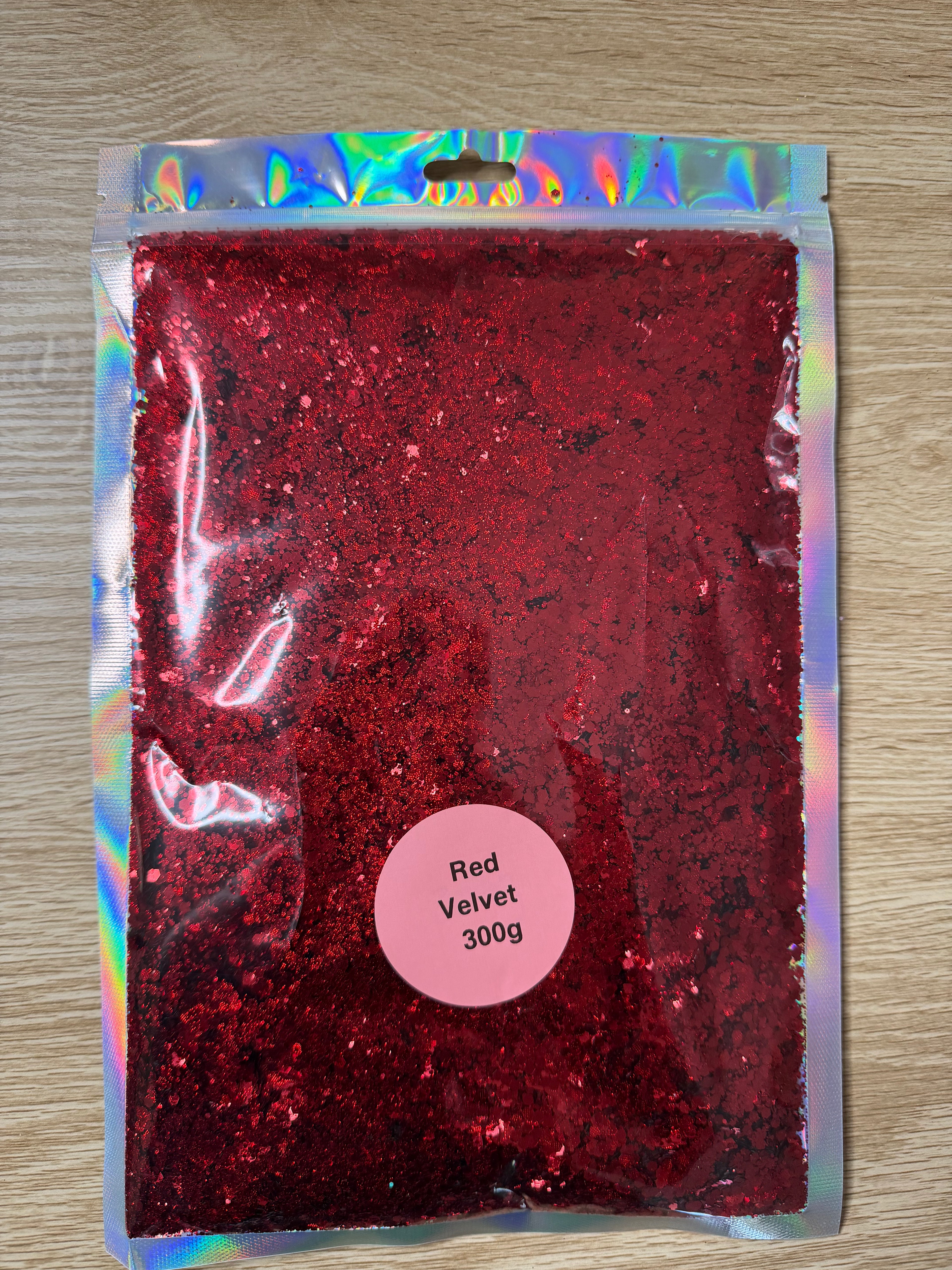 Red Velvet Chunky Glitter 300 Grams