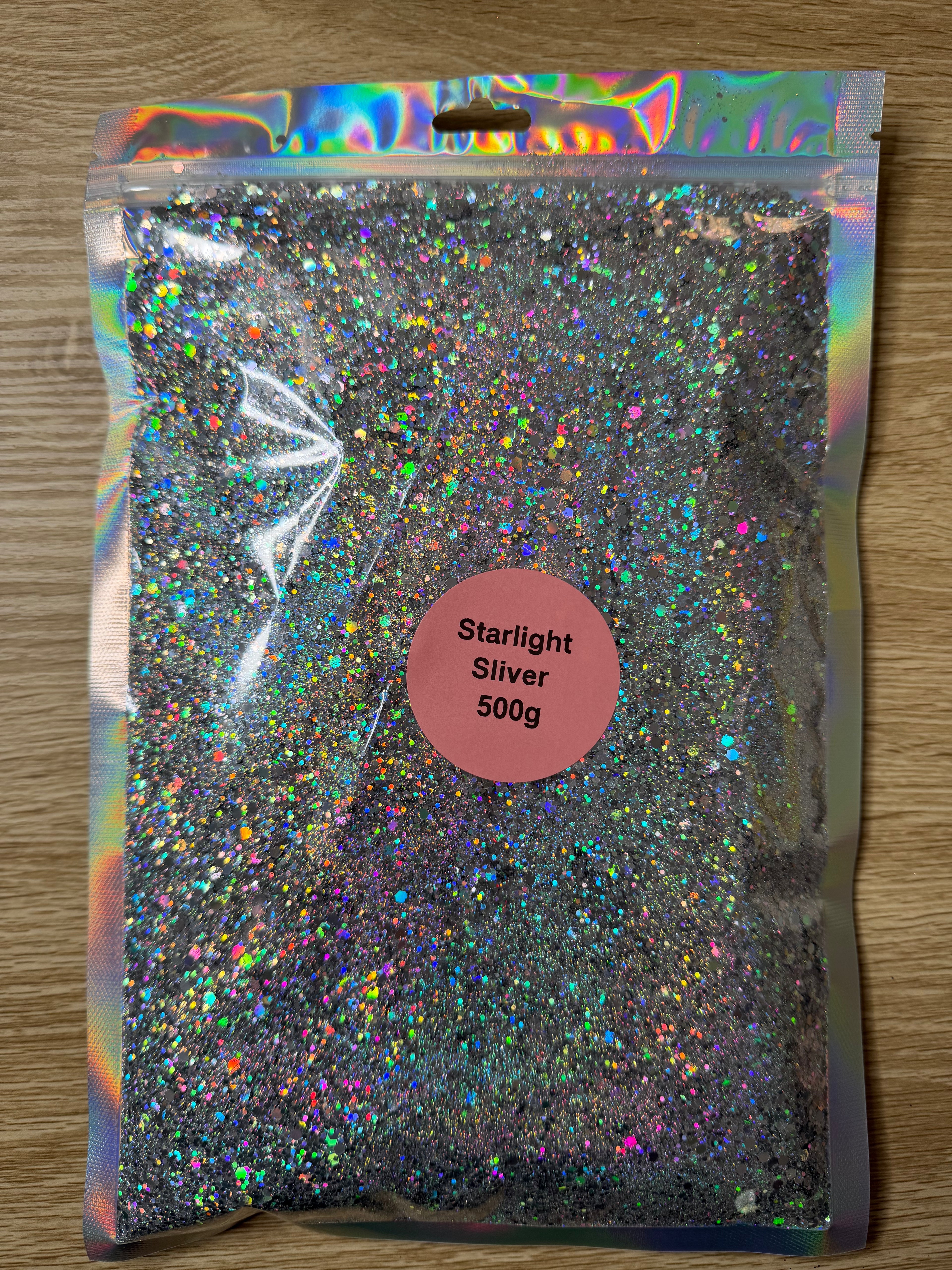 Starlight Silver Chunky Glitter 500 Grams